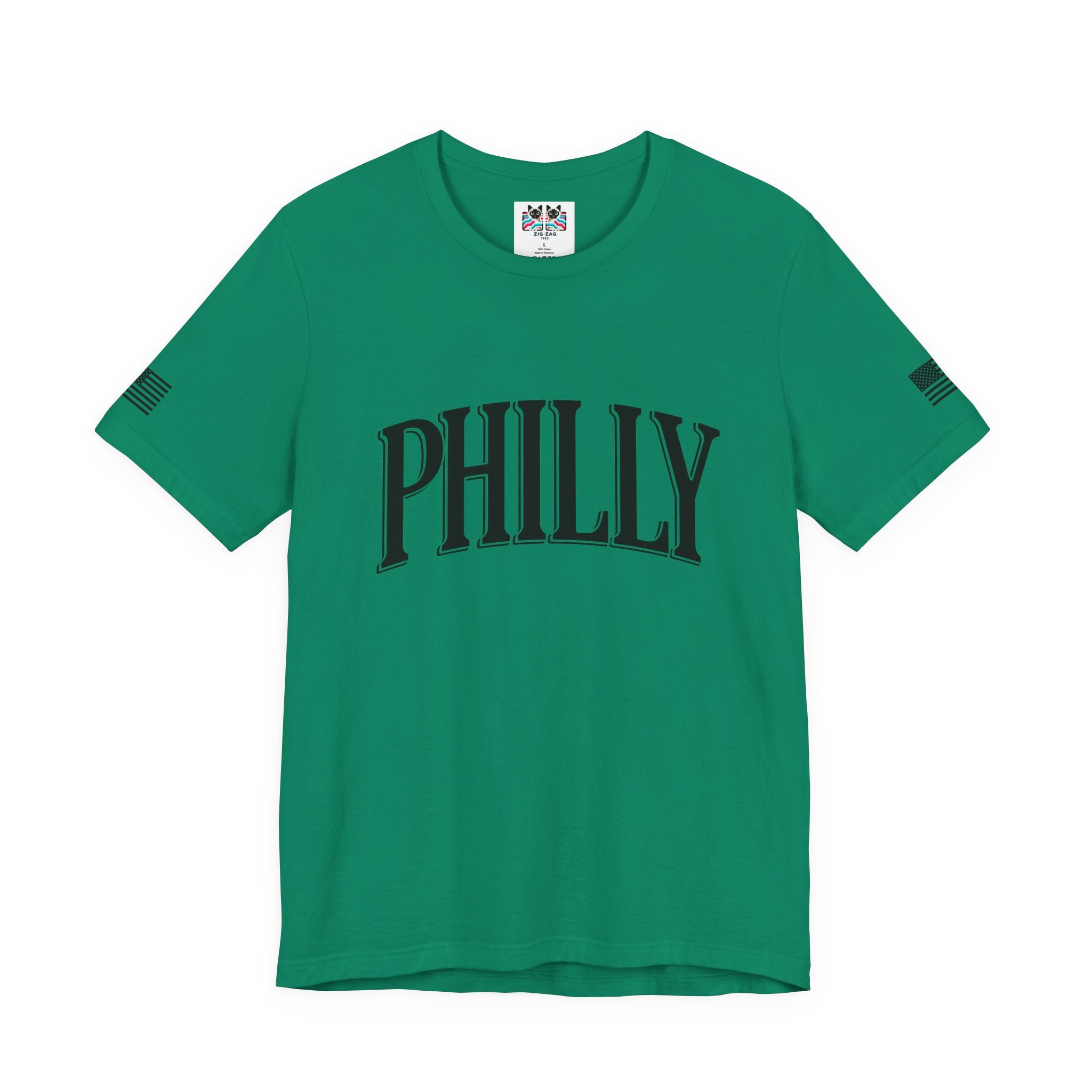 Philly T-Shirt – Bold Arched Classic Black Typography Graphic Tee