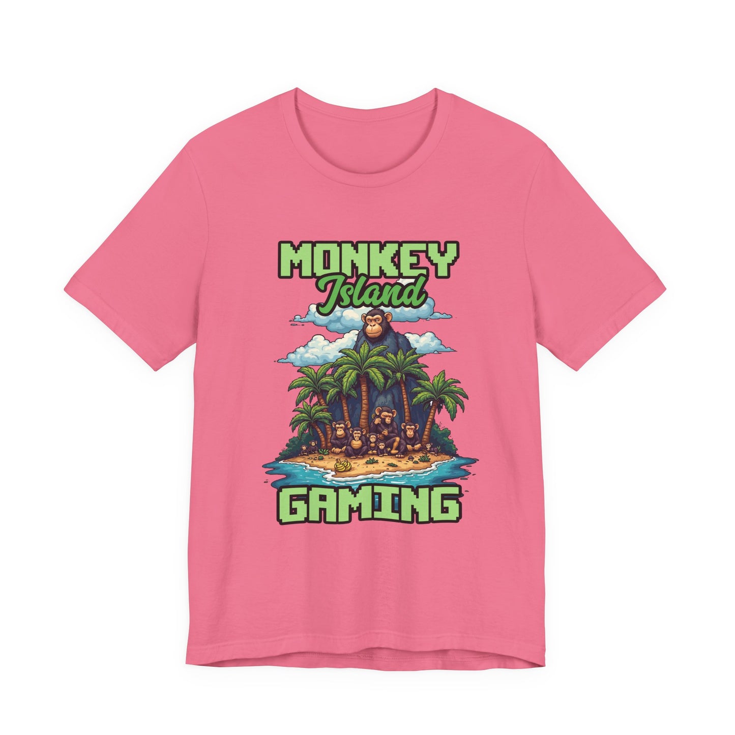 Monkey Island Gaming Tshirt – Giant Gorilla and Monkey Island Graphic