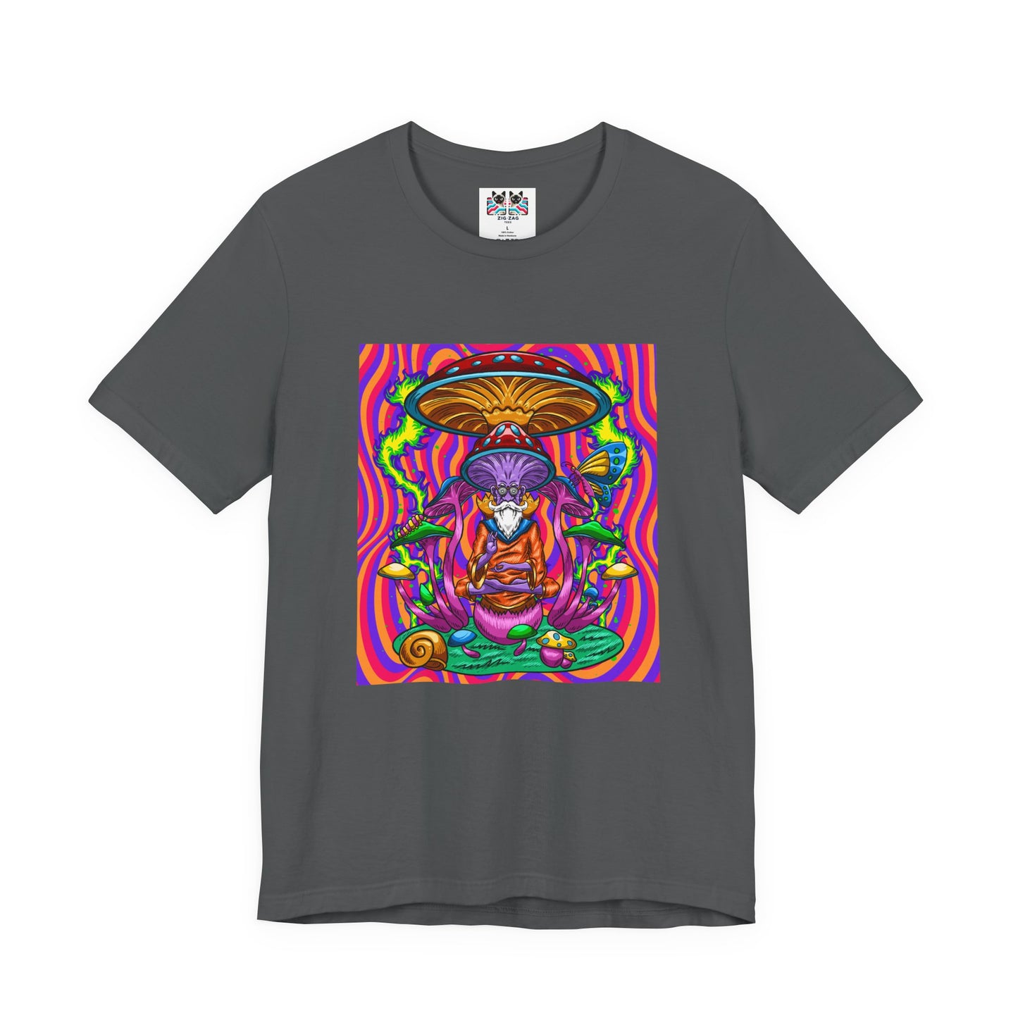 Psychedelic Mushroom Wizard Stay Wild & High T-Shirt