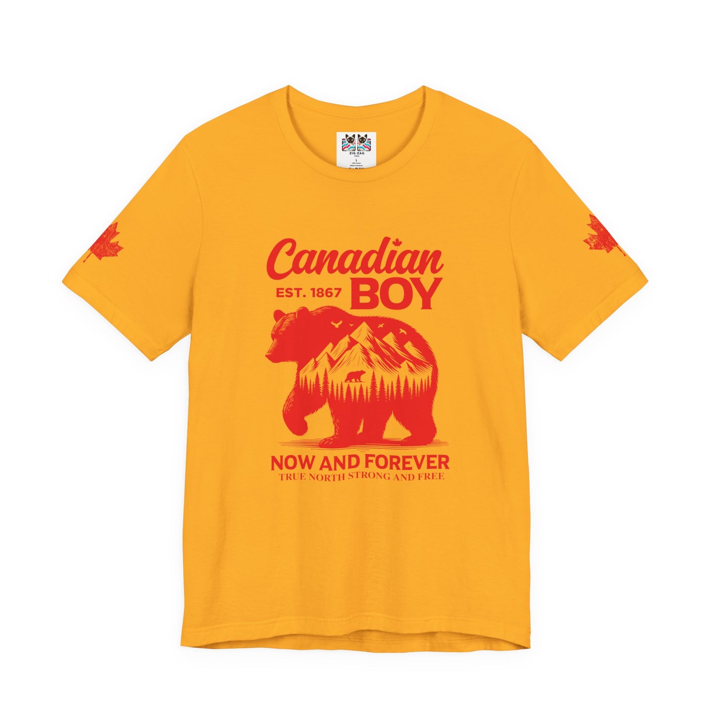 Canadian Boy Wilderness Bear T-Shirt