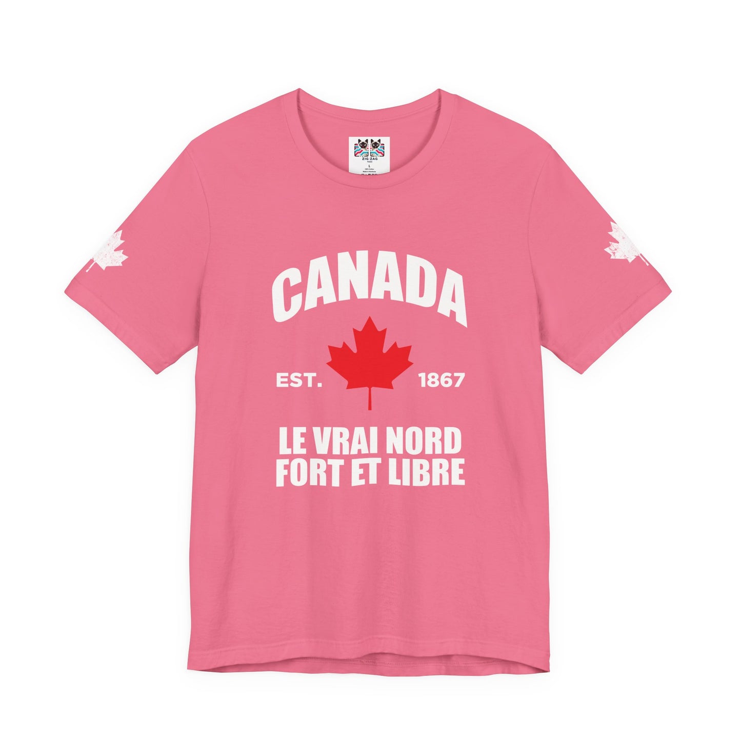 Canada Le Vrai Nord, Fort Et Libre Red Maple Heritage T-Shirt