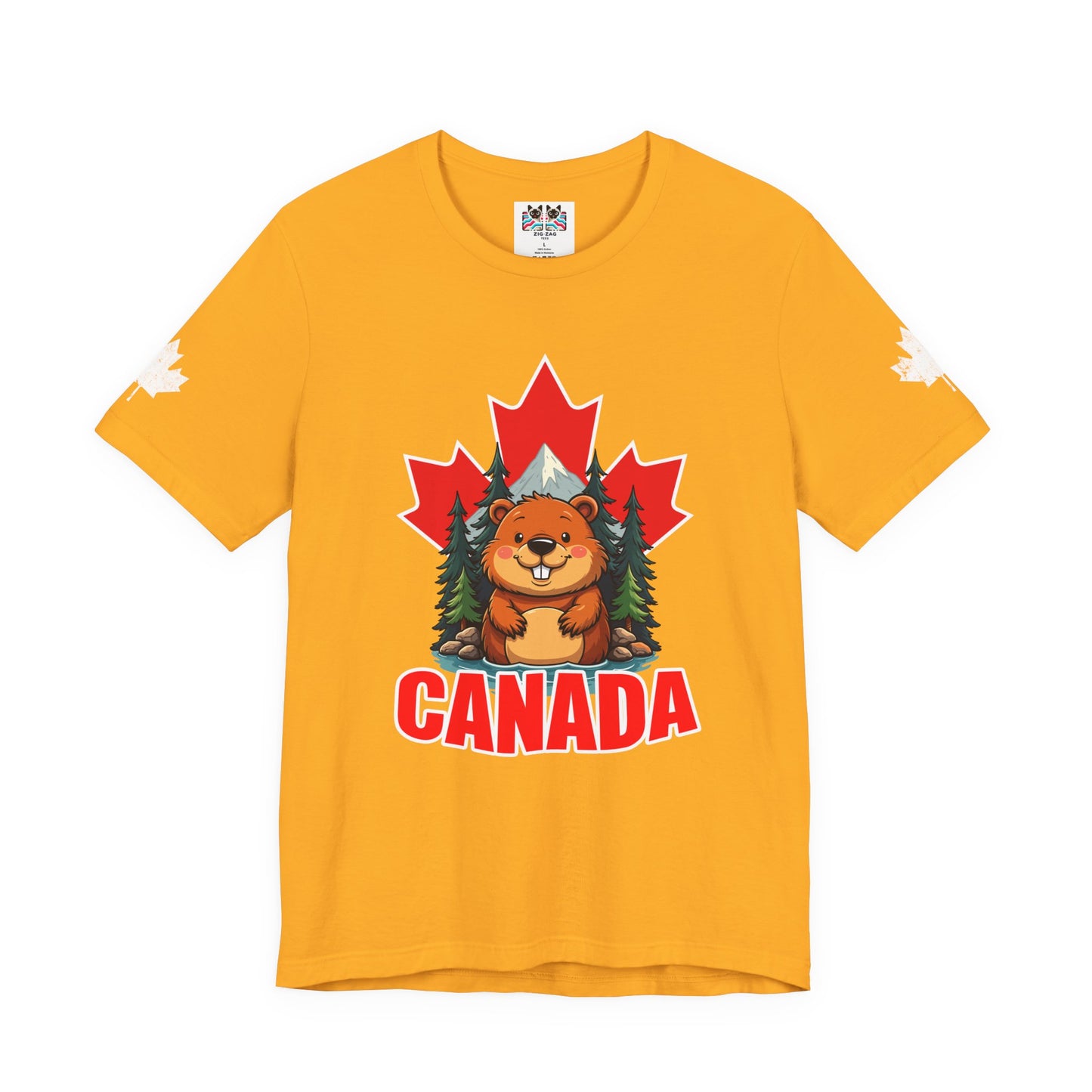 Canada Maple Beaver Cartoon T-Shirt
