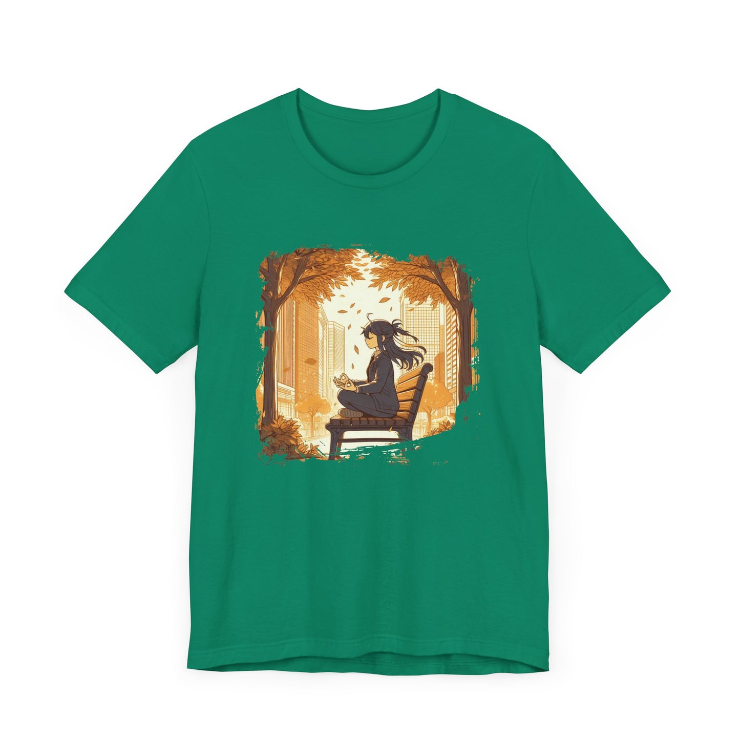 Urban Nature Meditating Girl Peace in the City T-Shirt