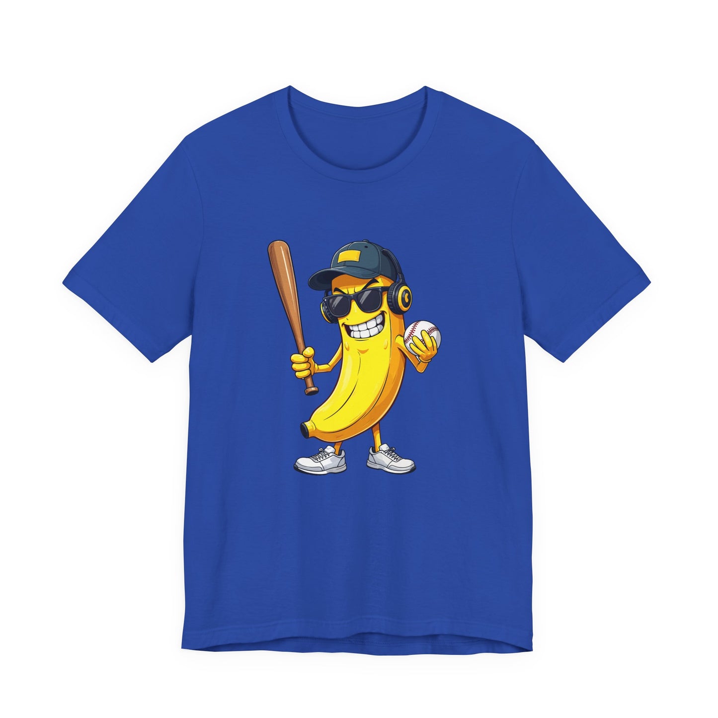 Banana Baseball Aggressive Mascot Tshirt Cool Fruit Sports Character