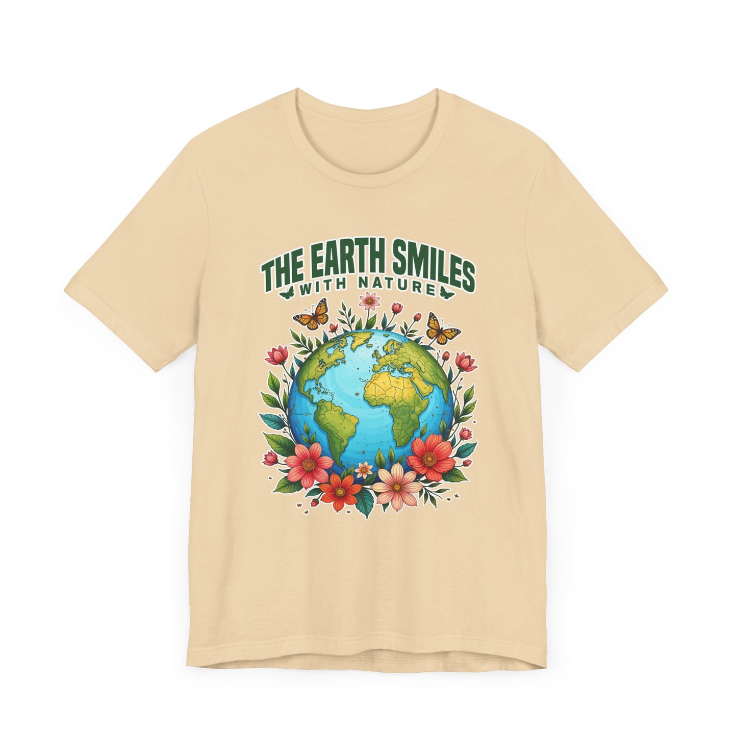 The Earth Smiles In Flowers Shirt, Nature Inspired Floral Tee, Earth Day Garden T Shirt, Botanical Art Apparel, Bloom With Nature Top