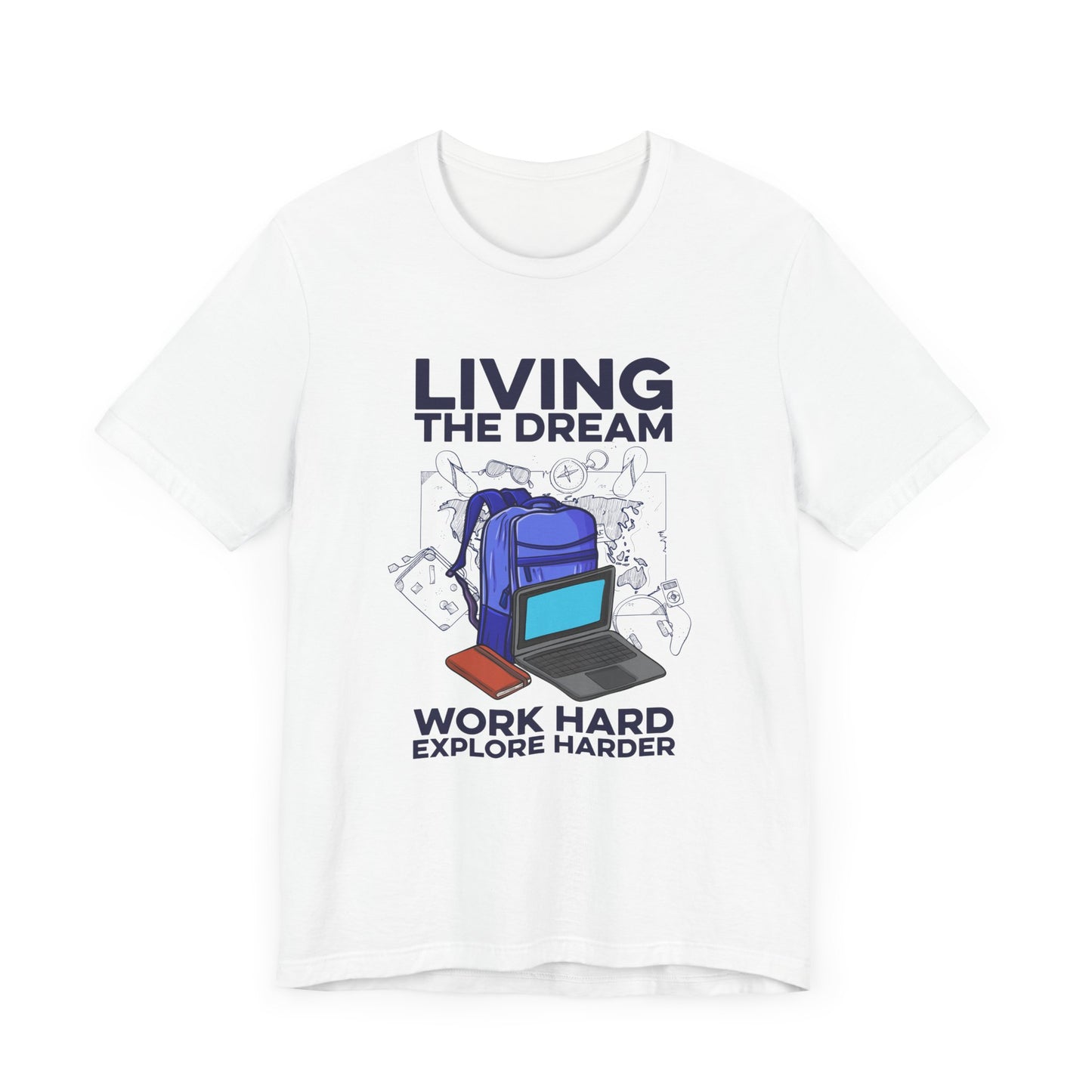 Living the Dream   Official Graphic Statement Tee for Bold Minds, Modern Thinkers, and Everyday Expression Everywhere