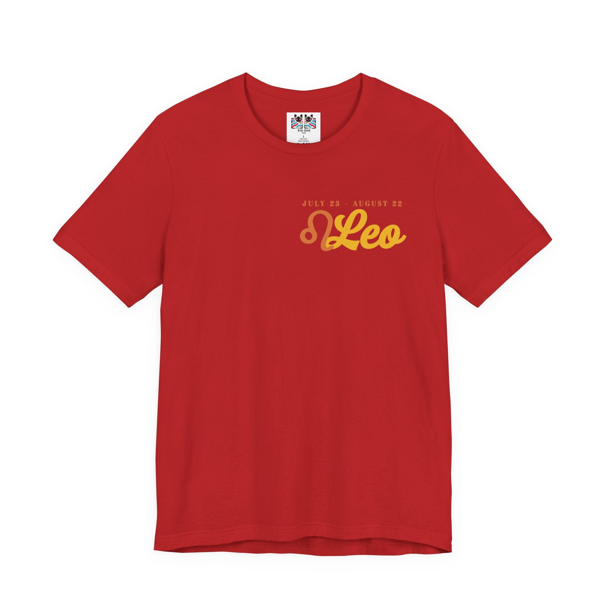 Leo Zodiac T-Shirt – Heart of the Lion, Spirit of the Sun Astrological wheel