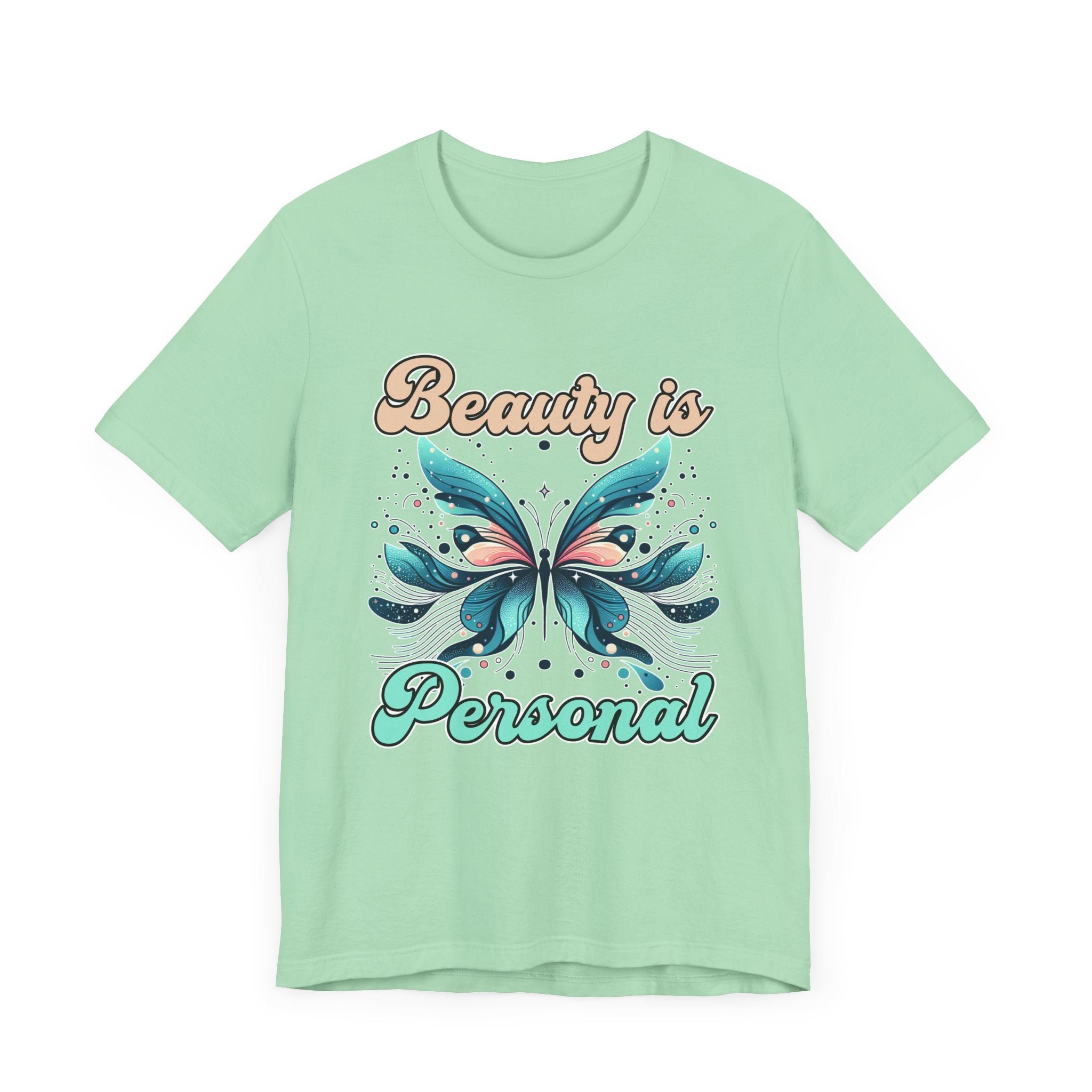 Beauty is Personal | Abstract Butterfly Graphic T-Shirt