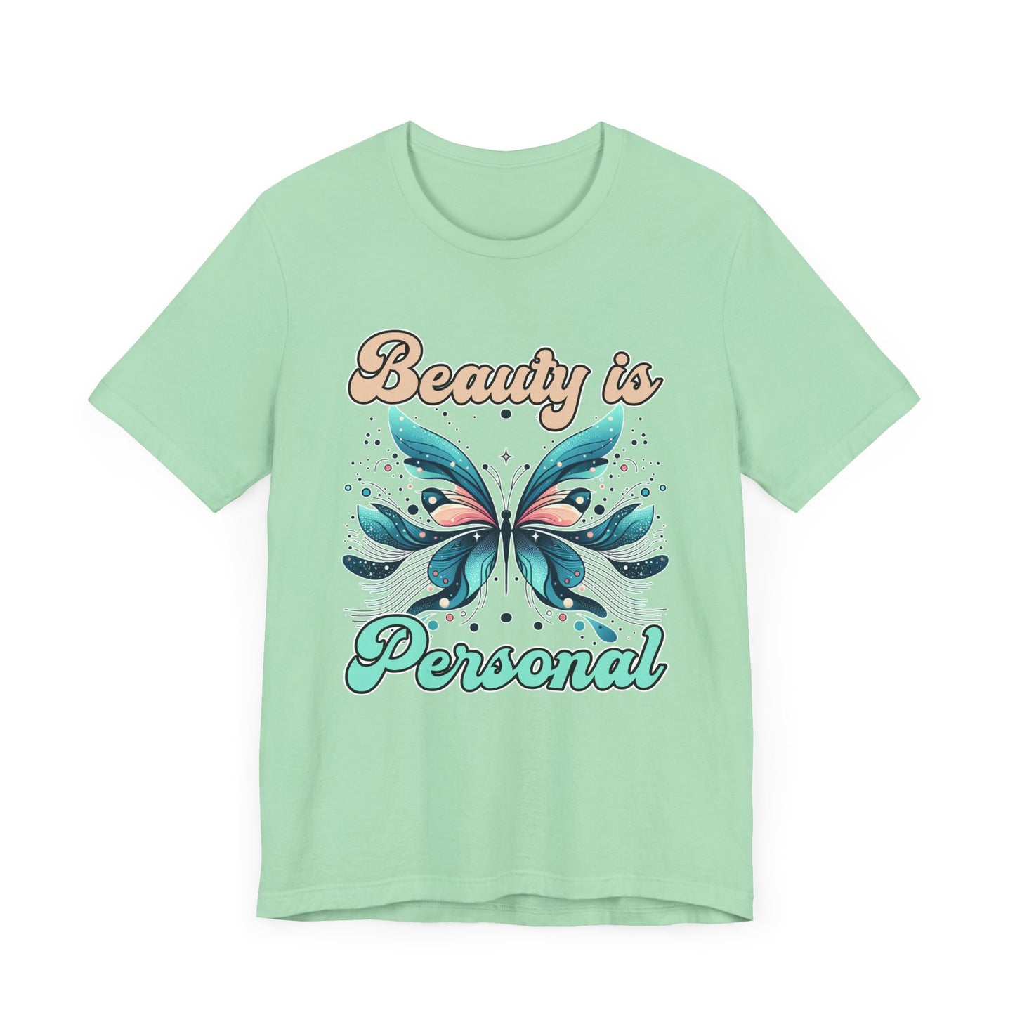 Beauty is Personal | Abstract Butterfly Graphic T-Shirt