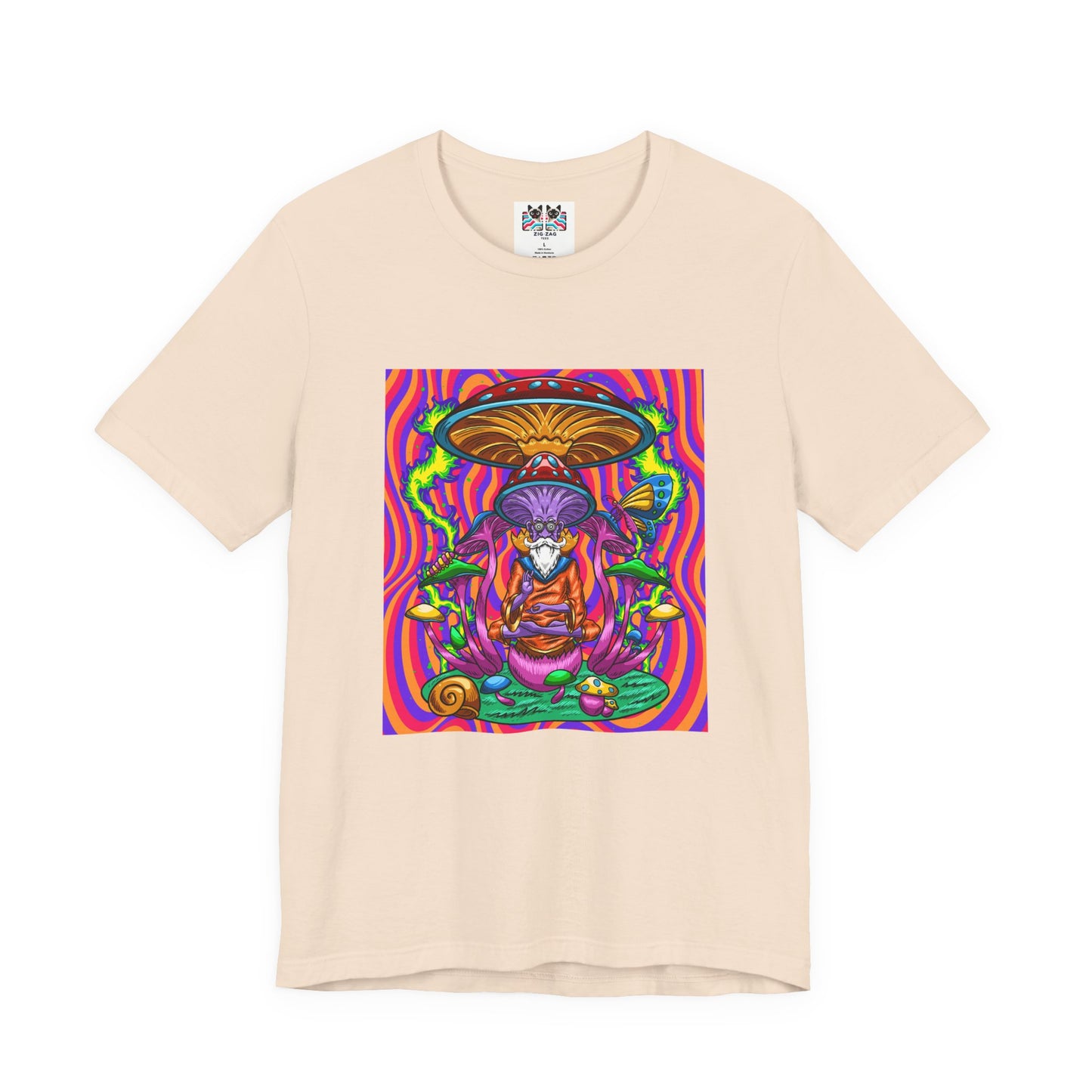 Psychedelic Mushroom Wizard Stay Wild & High T-Shirt