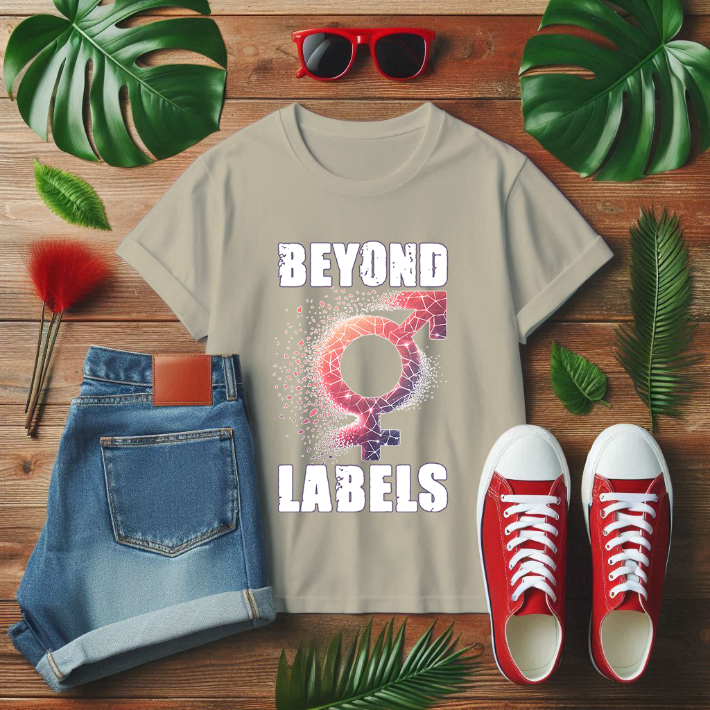 Breaking The Binary Shirt, Pride Beyond Labels Tee, Gender Inclusive T Shirt, LGBTQ Affirmation Apparel, Queer Identity Graphic Top