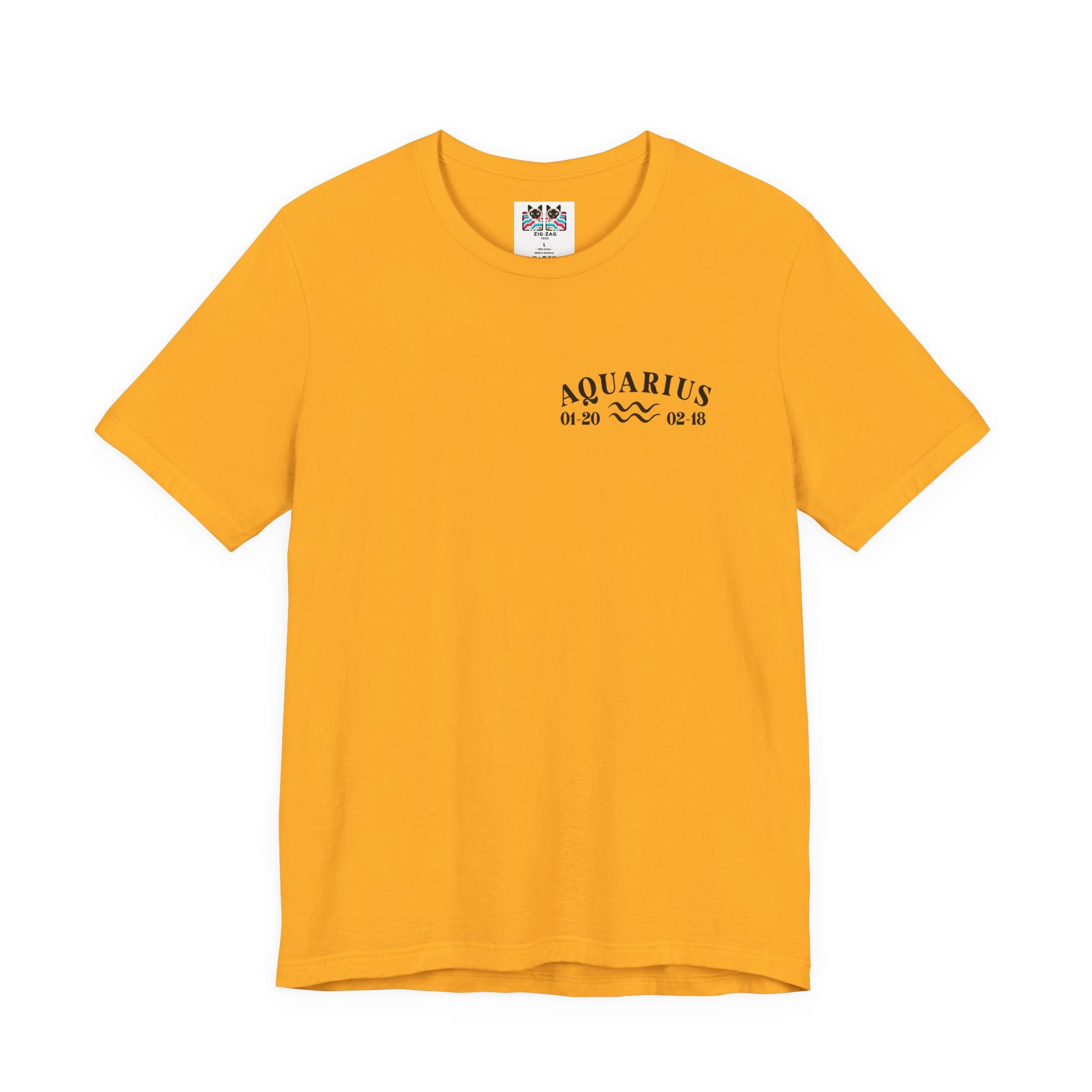 Aquarius Constellation & Floral Zodiac T-Shirt – January 20 to February 18