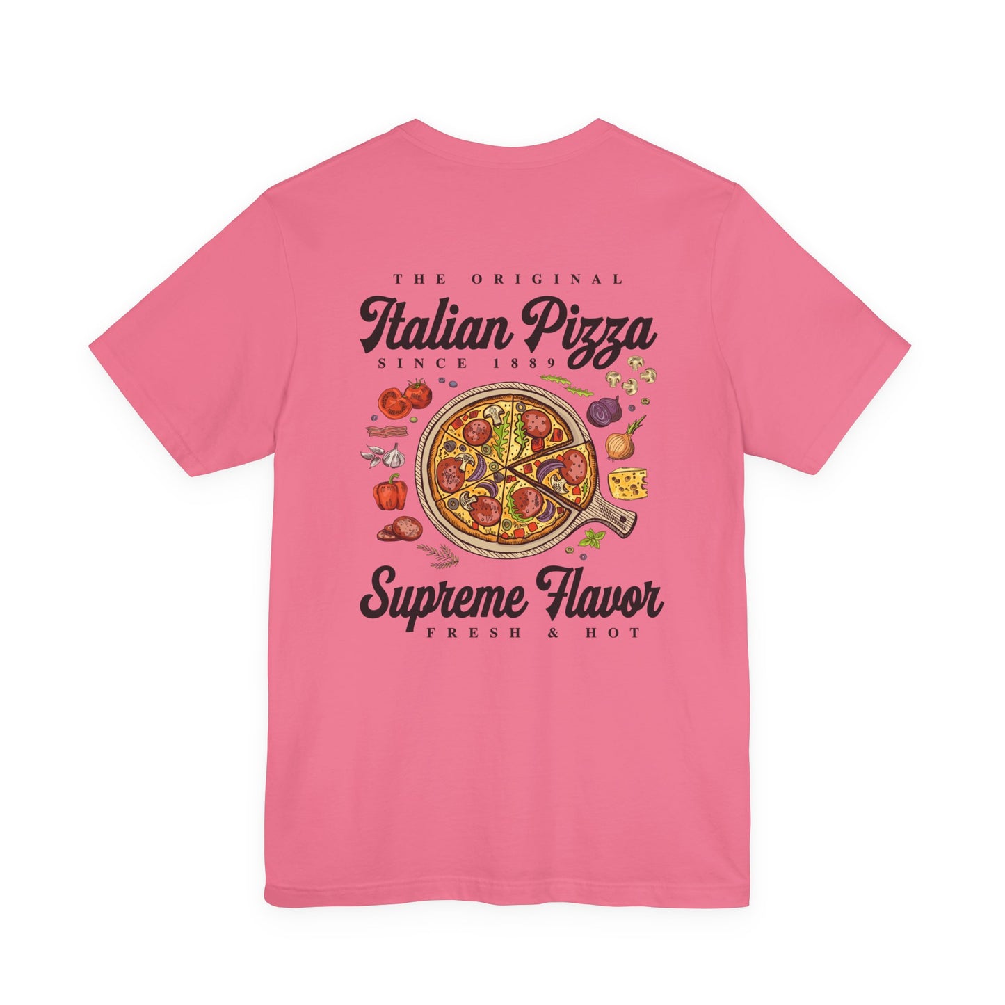 The Original Italian Pizza T-Shirt – Supreme Flavor with Classic Ingredients Graphic
