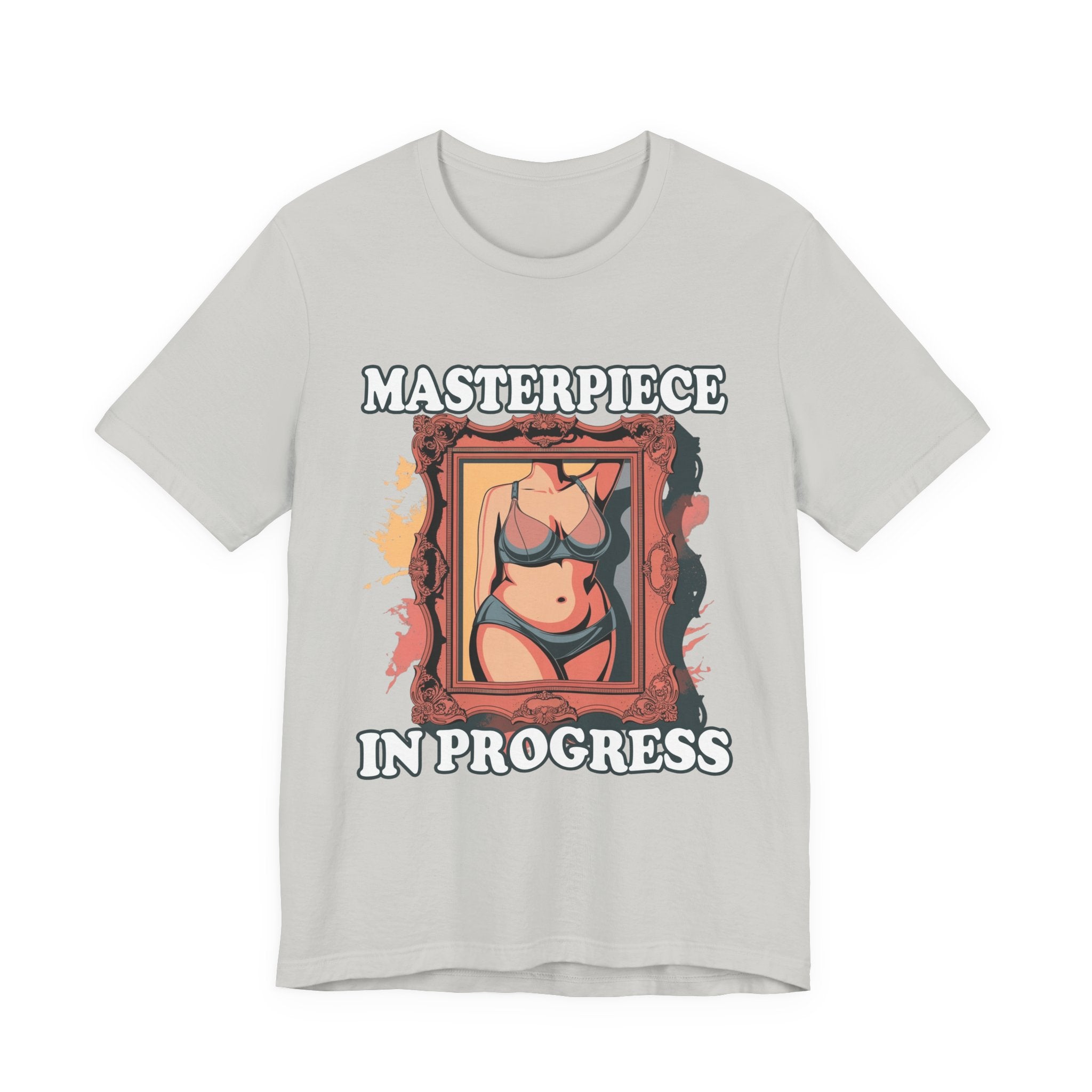 Masterpiece in Progress – Bodies Are Art in Photo Frame Body Positive Graphic T-Shirt