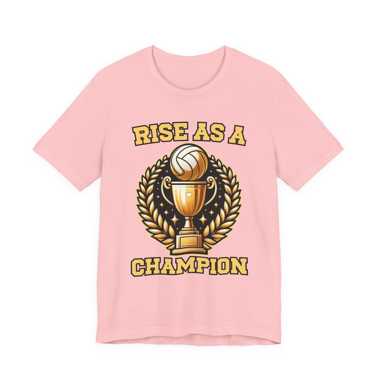 Raise as a Champion – Golden Trophy Victory Graphic T-Shirt
