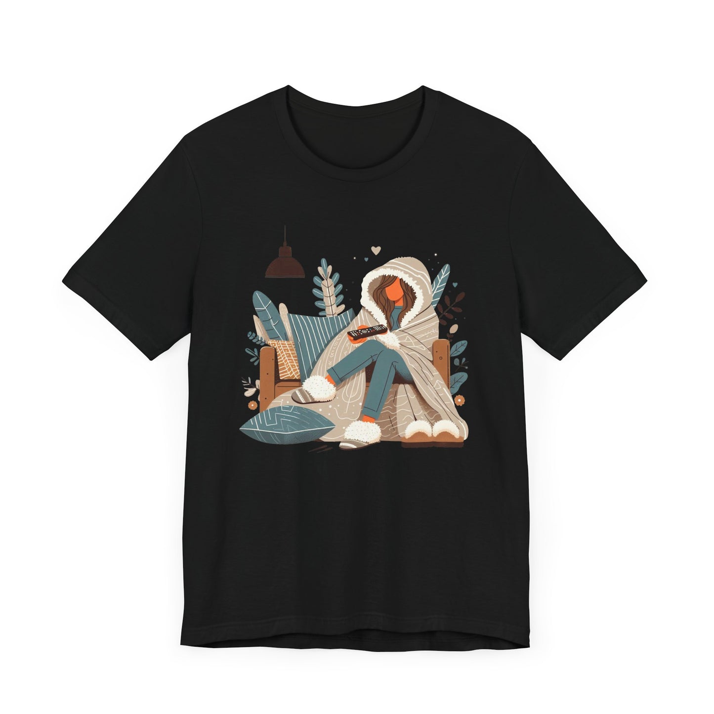 In My Lazy Era Relax and Unwind | Girl on Sofa with Remote Graphic T-Shirt