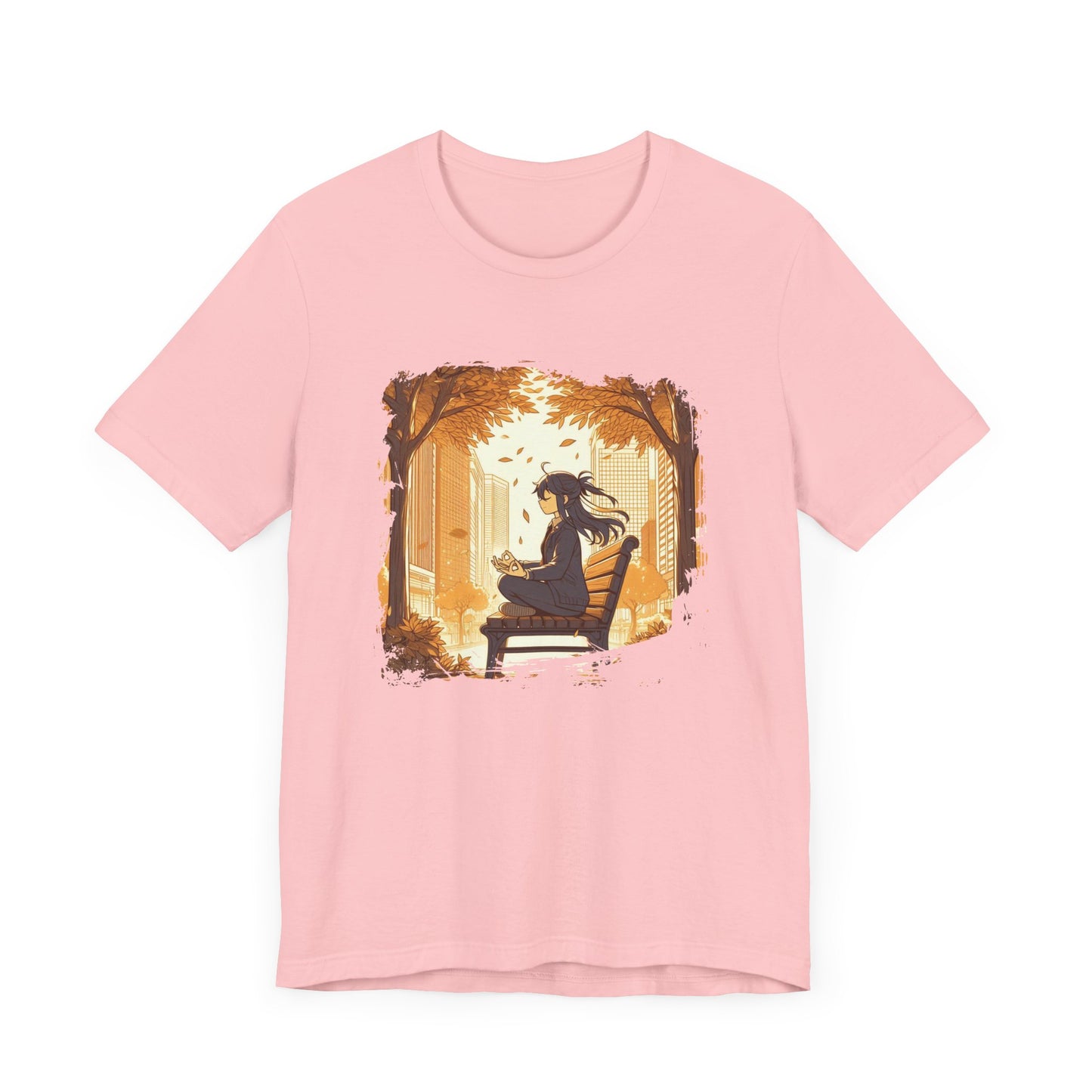 Urban Nature Meditating Girl Peace in the City T-Shirt