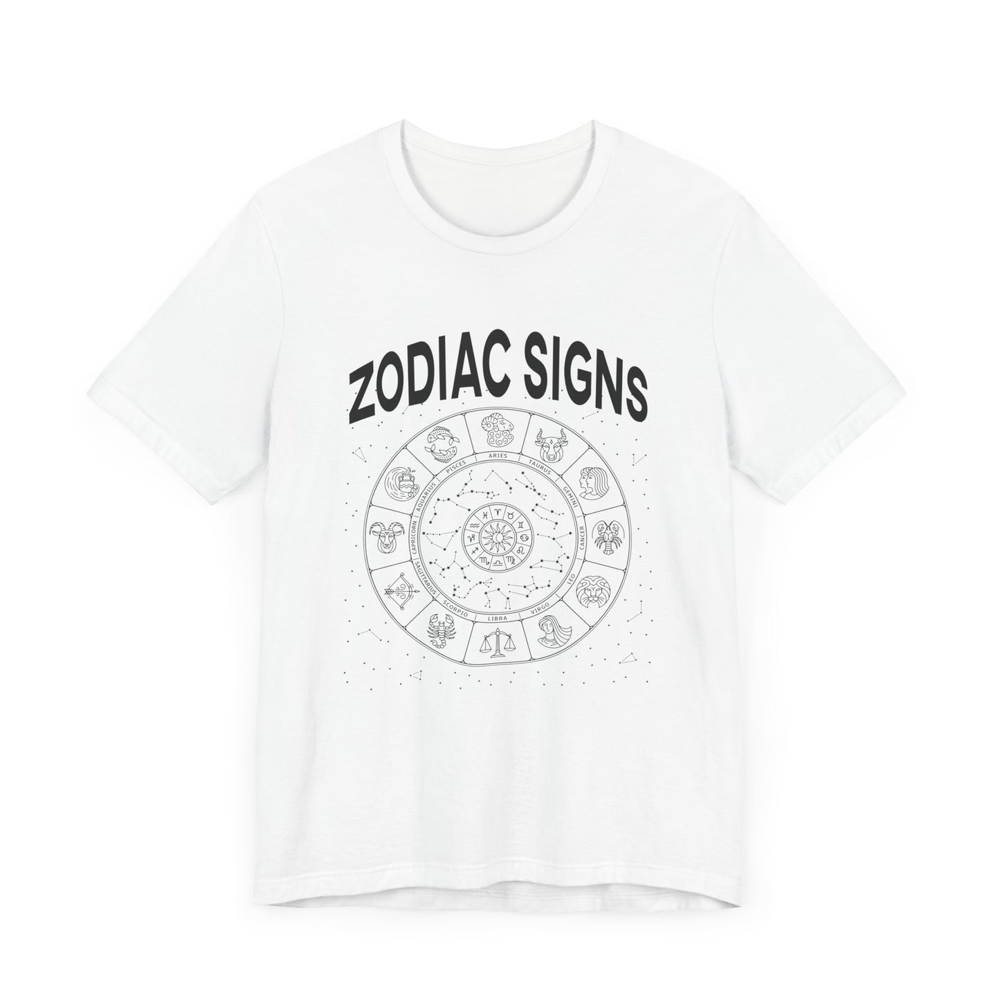 The Zodiac and the Stars Tee, Astrology Graphic Shirt, Celestial Alignment Top, Horoscope Energy Tee, Cosmic Belief Gift