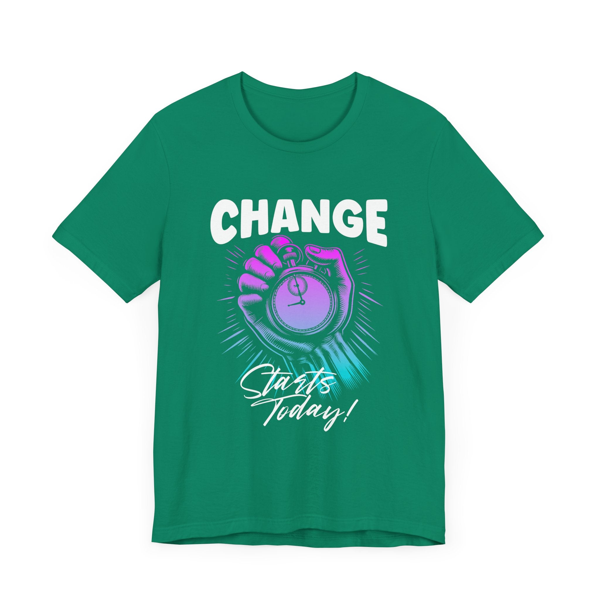 Change Starts Today | Motivational Stopwatch T-Shirt