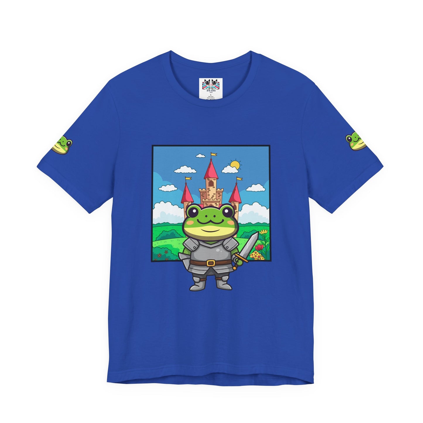 Knight Frog Castle T-Shirt – Cute Frog Knight Medieval Fantasy Graphic Tee