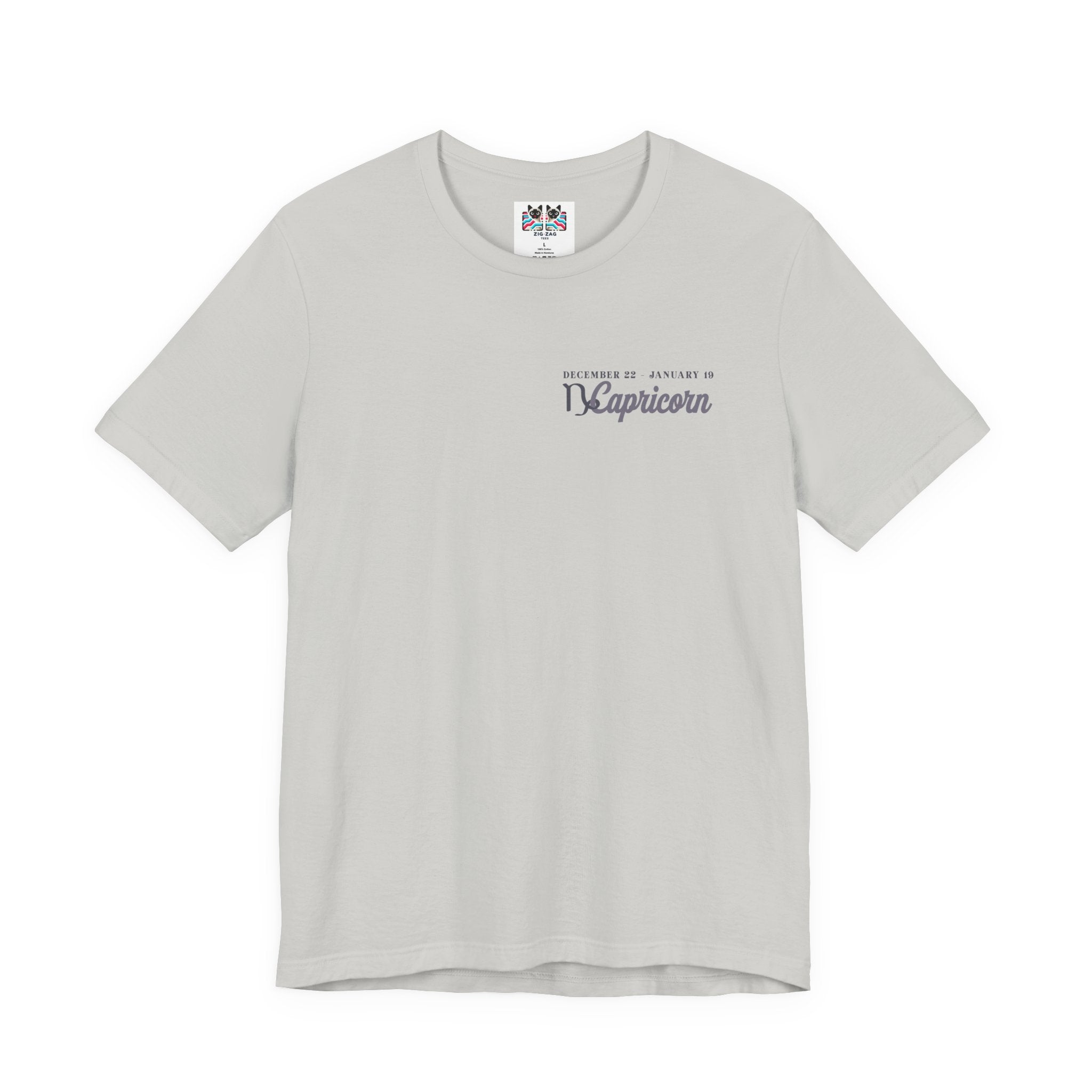 Capricorn Zodiac T-Shirt – Climbing Higher One Step At A Time Astrological wheel