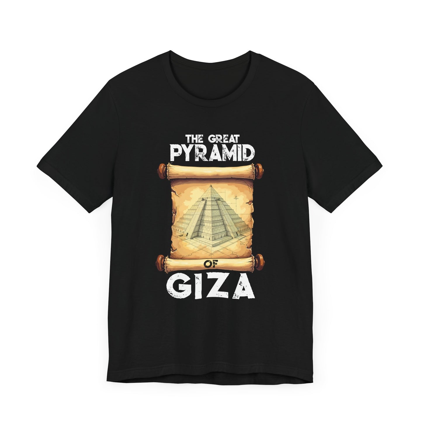 Pyramid Blueprint Tee, Ancient Design Shirt, Egypt History Graphic Tee, Architectural Genius Top, Cultural Heritage Gift