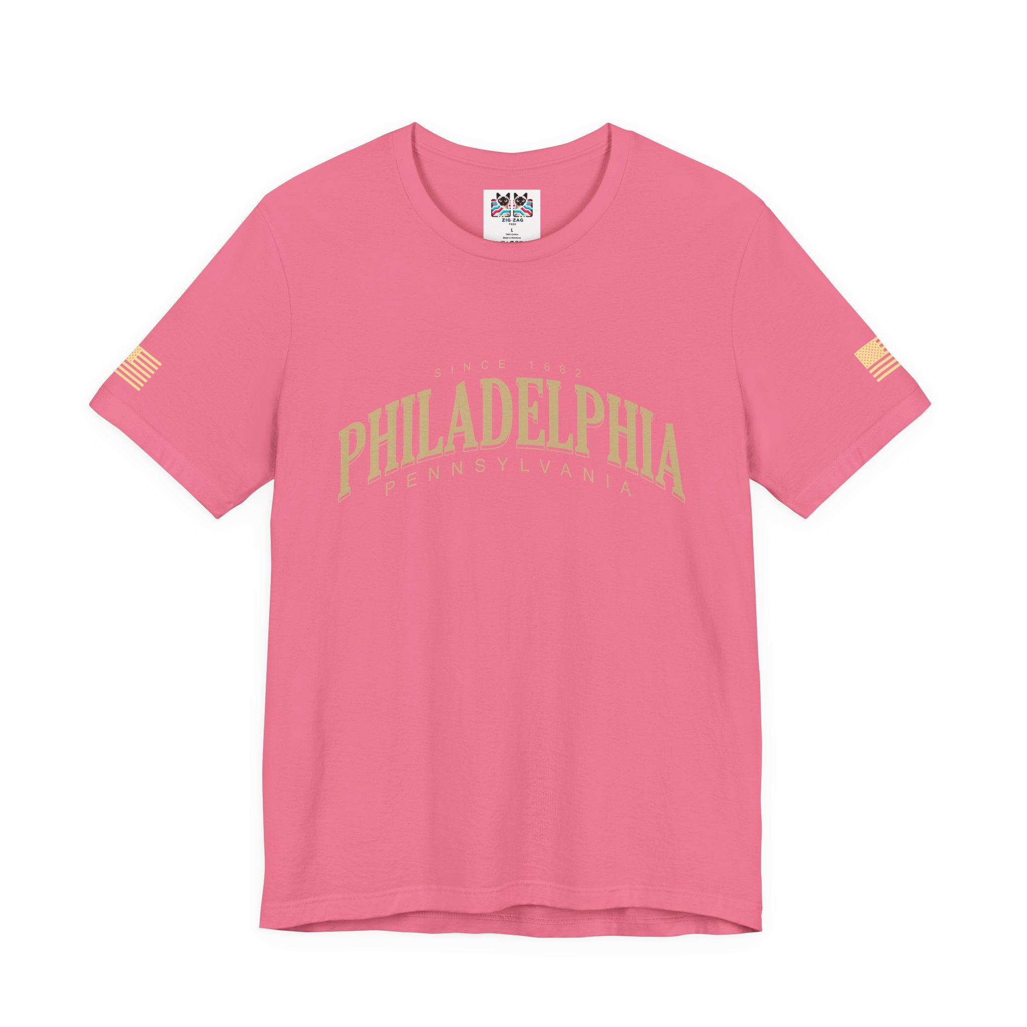 Philadelphia Pennsylvania Since 1682 T-Shirt – Faded Arch Vintage Typography Tee