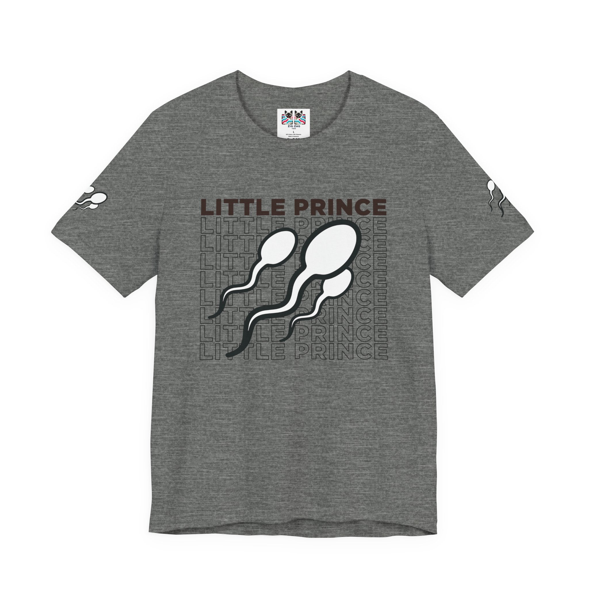 Little Prince T-Shirt – Funny Sperm Typography Conception Humor Graphic Tee