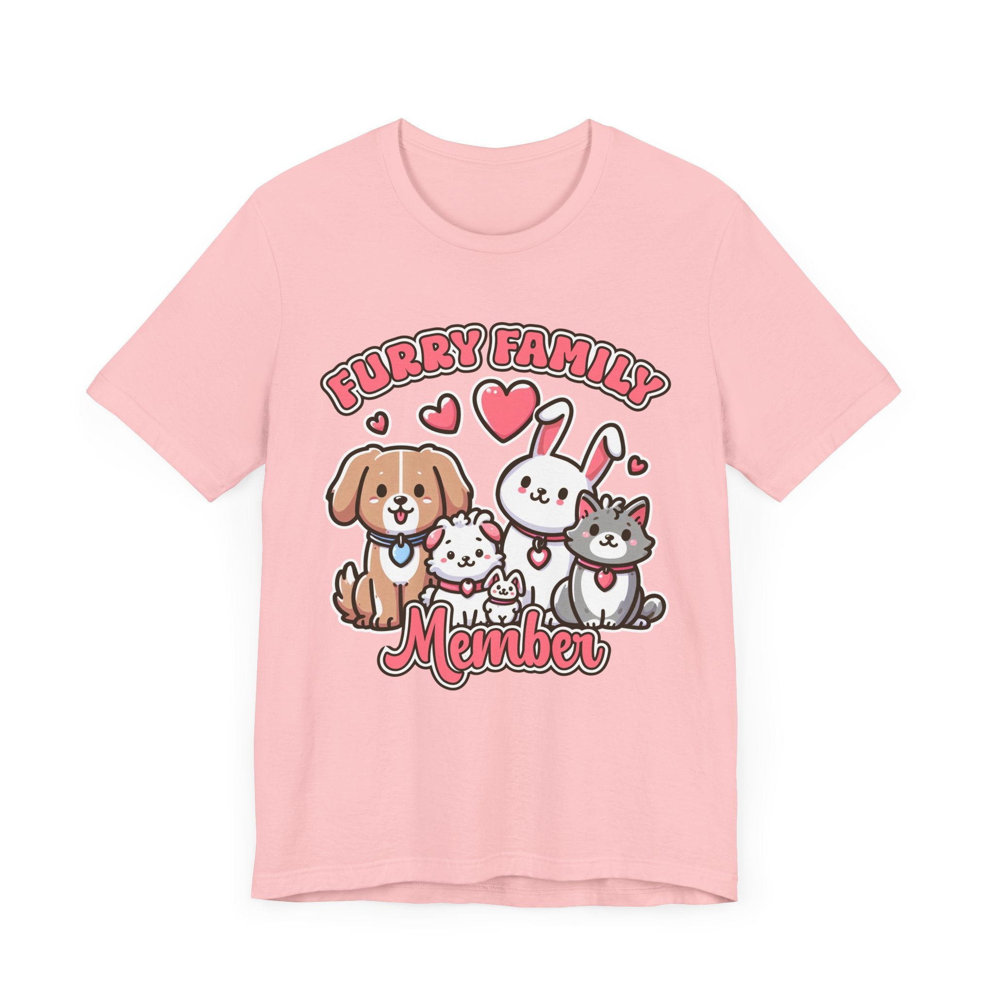 Furry Family Member | Group of Pets Graphic T-Shirt