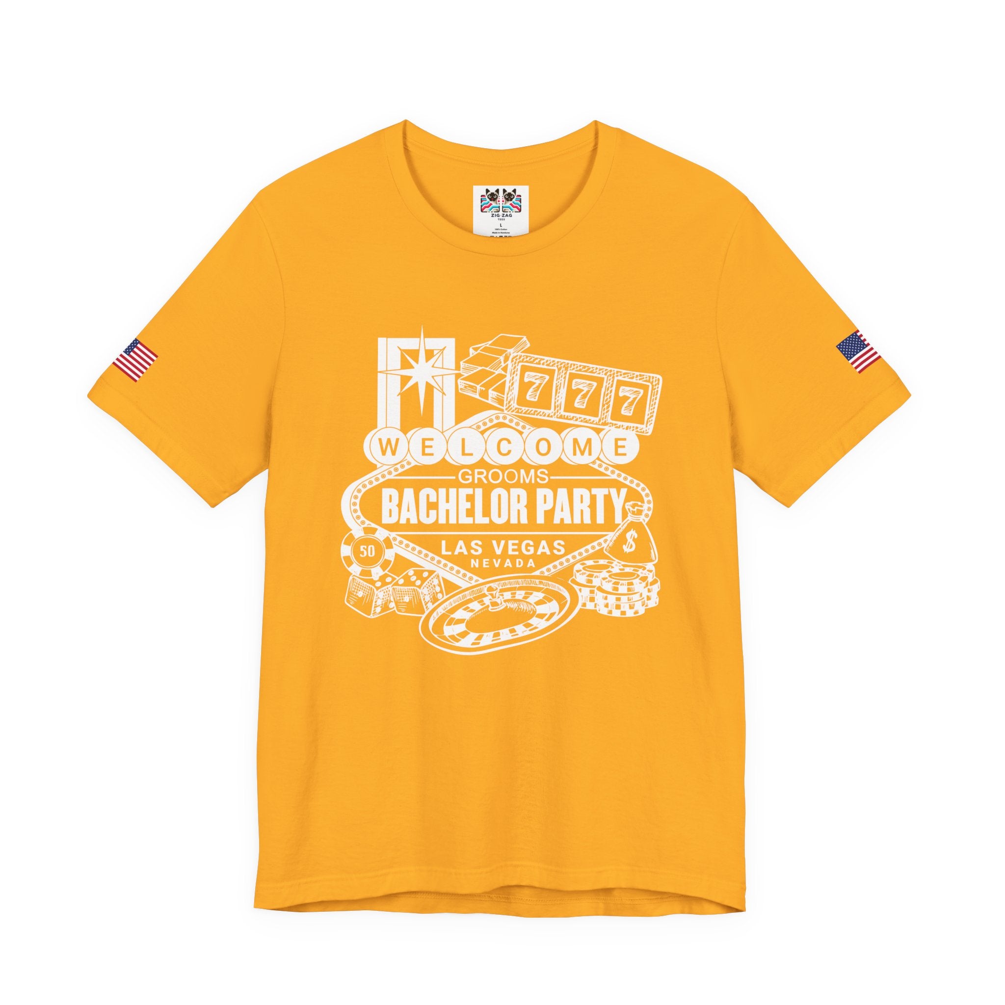 Welcome Grooms Bachelor Party Las Vegas T-Shirt - Vegas Nevada Casino Party Shirt