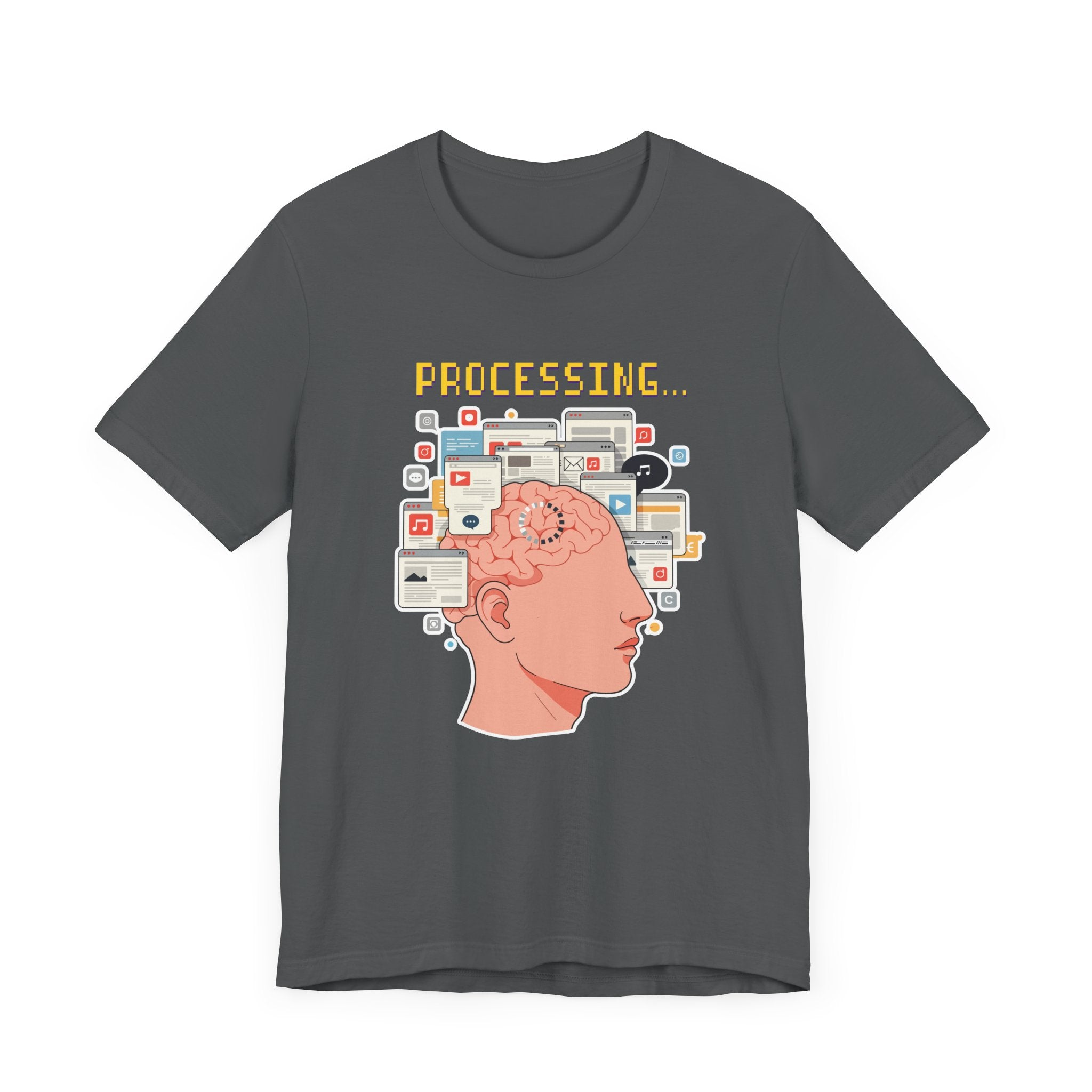 My Brain Has Too Many Tabs Open Tee, Mental Overload Shirt, Funny Multitask Graphic Tee, Chaotic Mind Humor Top, Relatable Gift