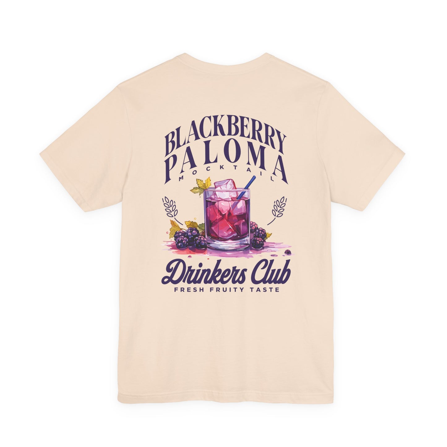 Blackberry Paloma Mocktail Drinkers Club Tshirt – Fresh Fruity Taste