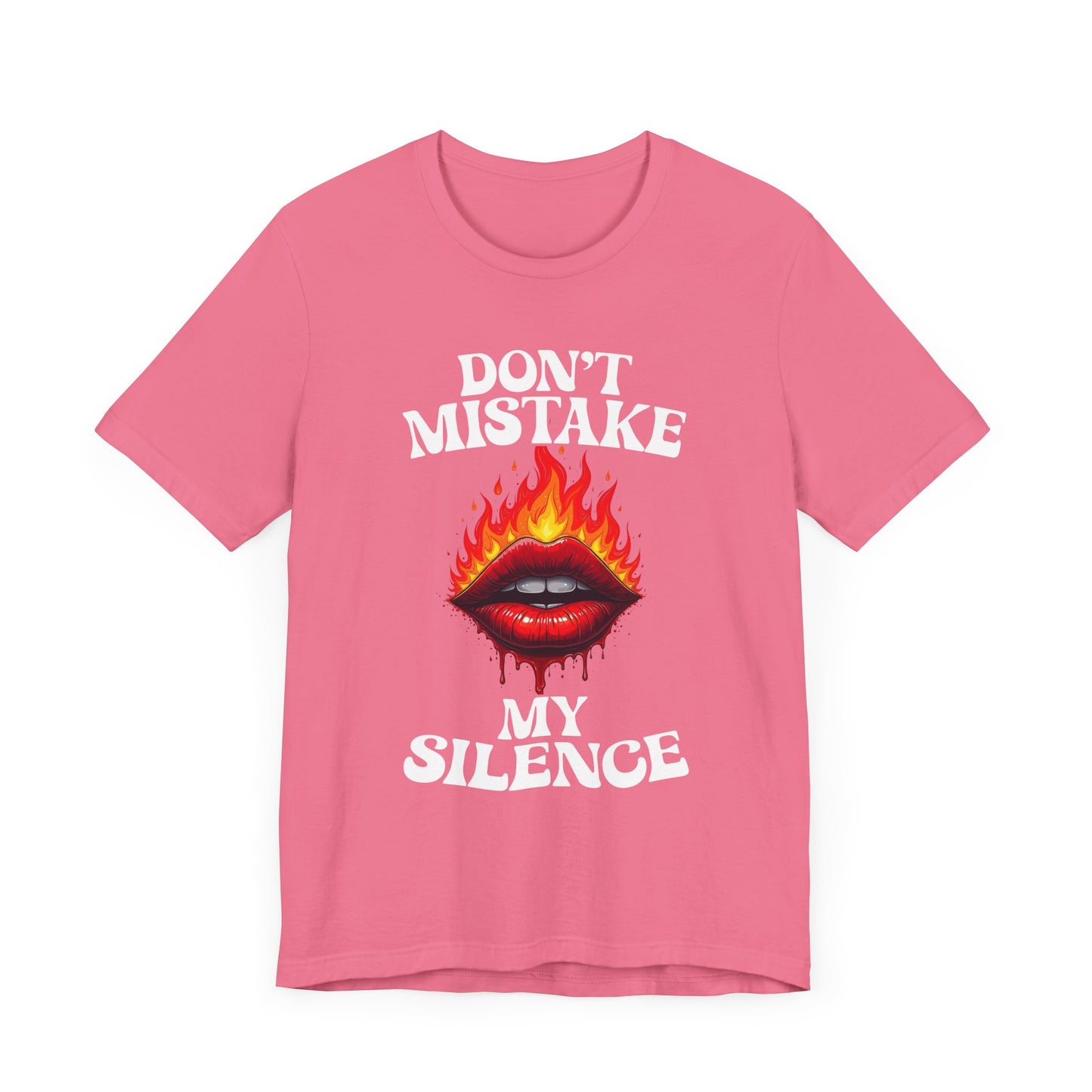 Don’t Mistake My Silence – Burning & Bleeding Lips Graphic T-Shirt