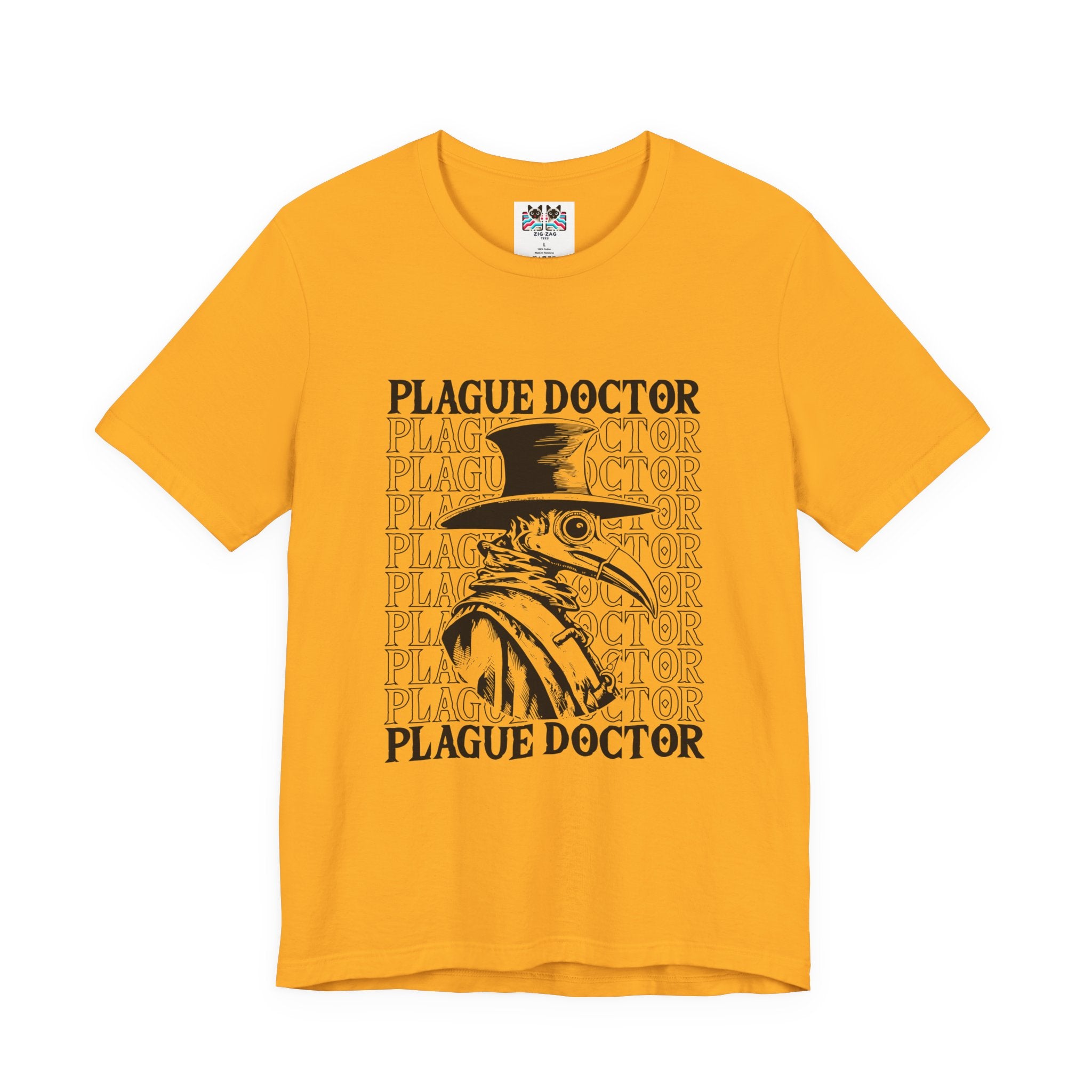 Plague Doctor Beaked Mask Rats Horror T-Shirt