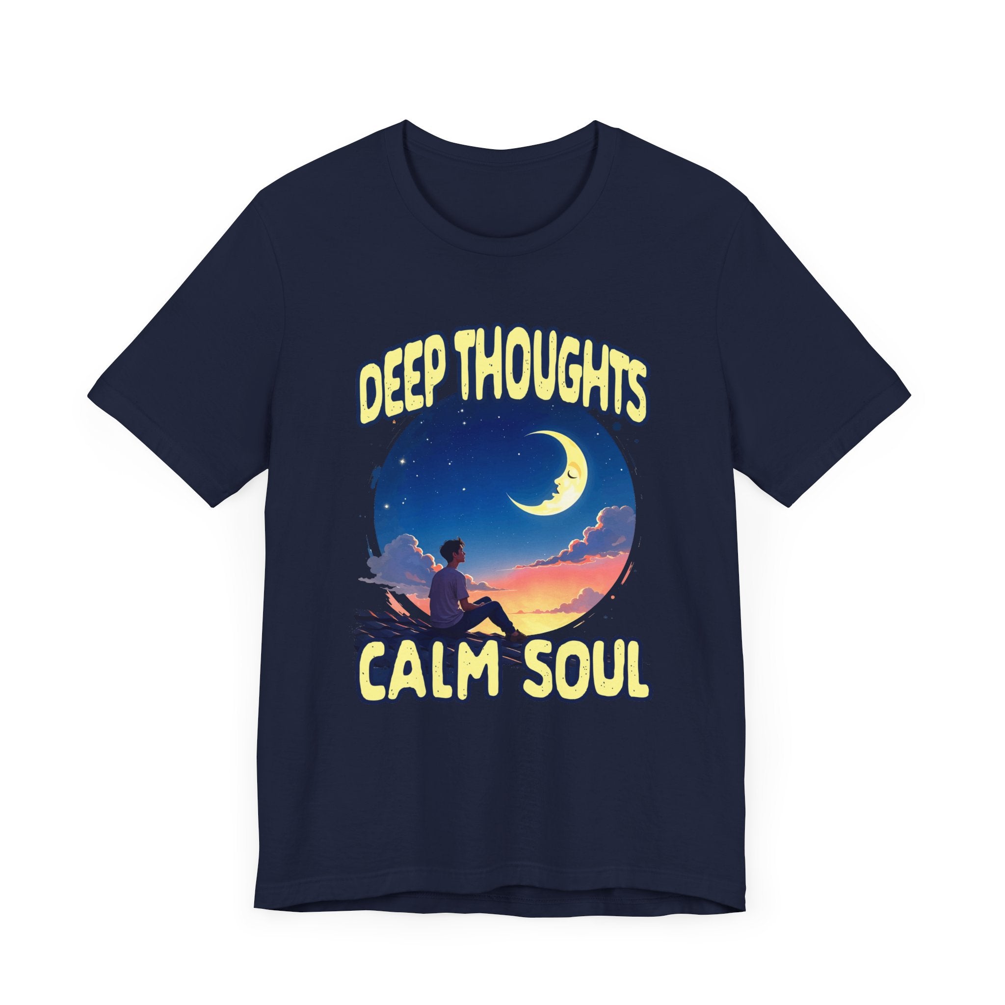 Midnight Thoughts Shirt Deep Thinker Aesthetic Tee for Overthinkers Night Owls Poets and Anyone Whose Mind Comes Alive After Dark