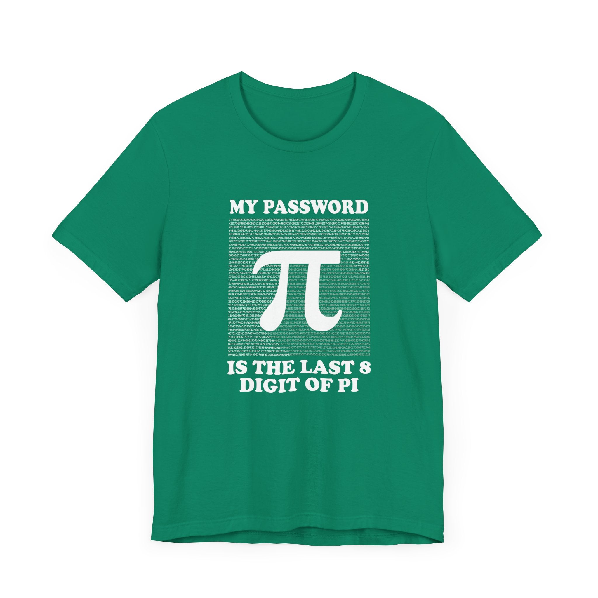 Math Humor T-Shirt – Last 8 Digits of Pi Password Joke