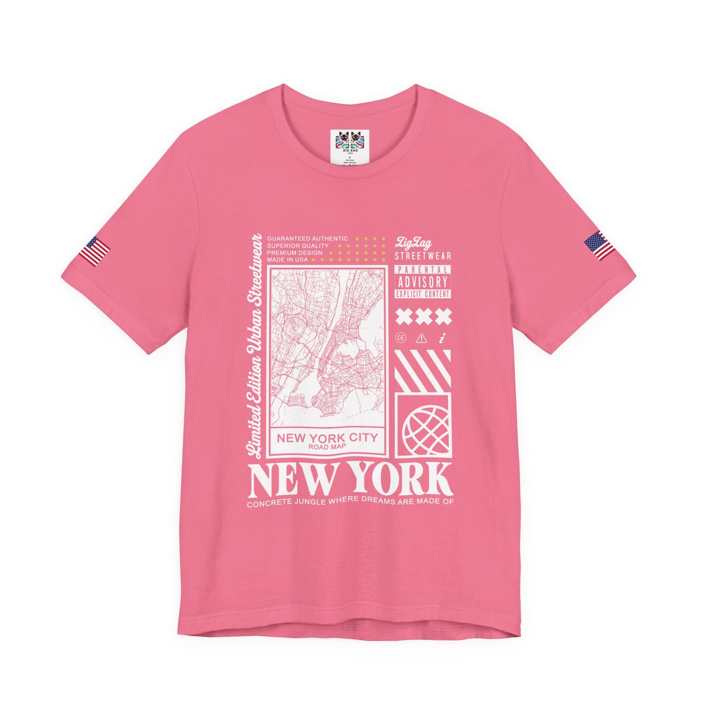 New York City Road Map T-Shirt - Limited Edition Urban Streetwear NYC Map Design