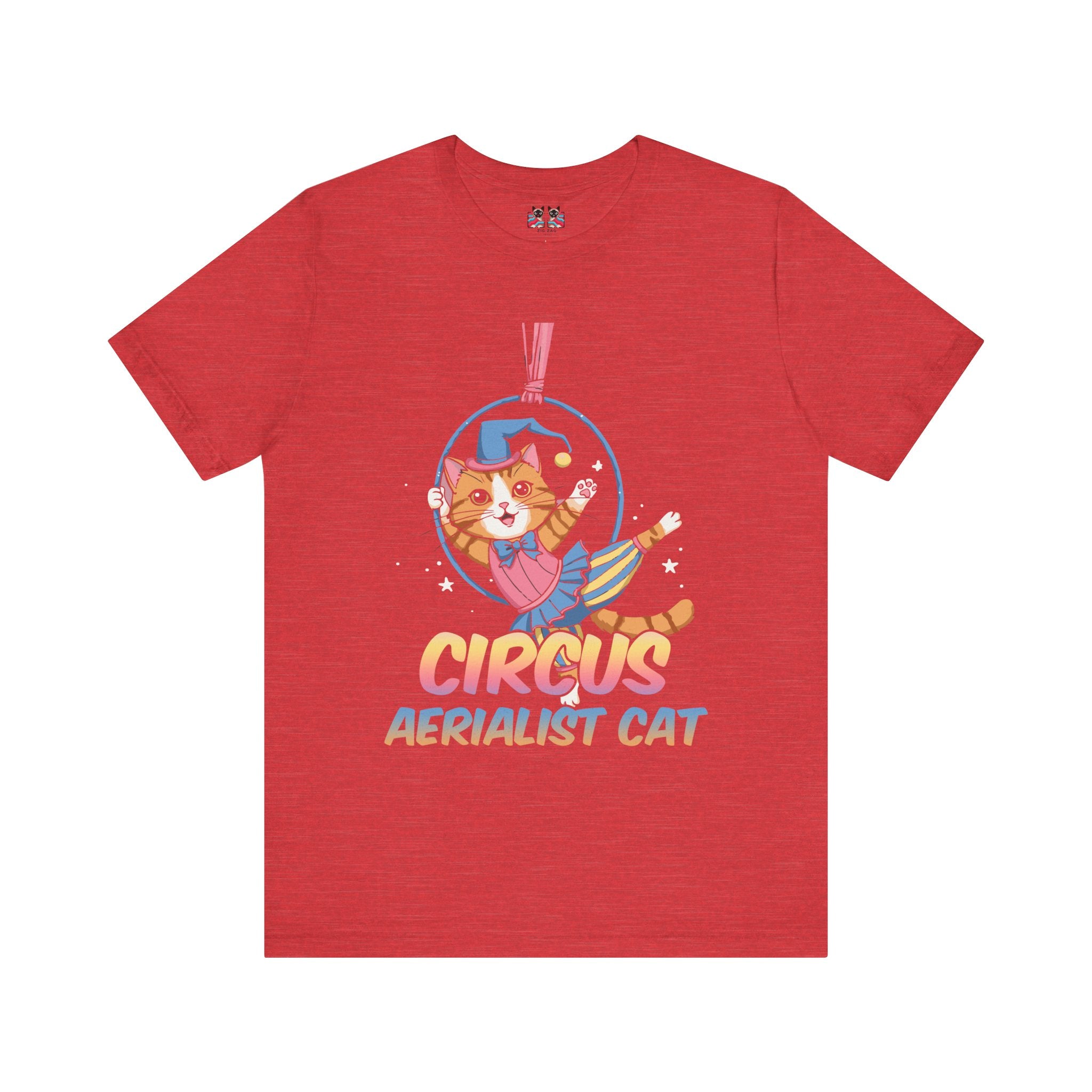 Circus Aerialist Cat - Cute and Funny Performer T-Shirt