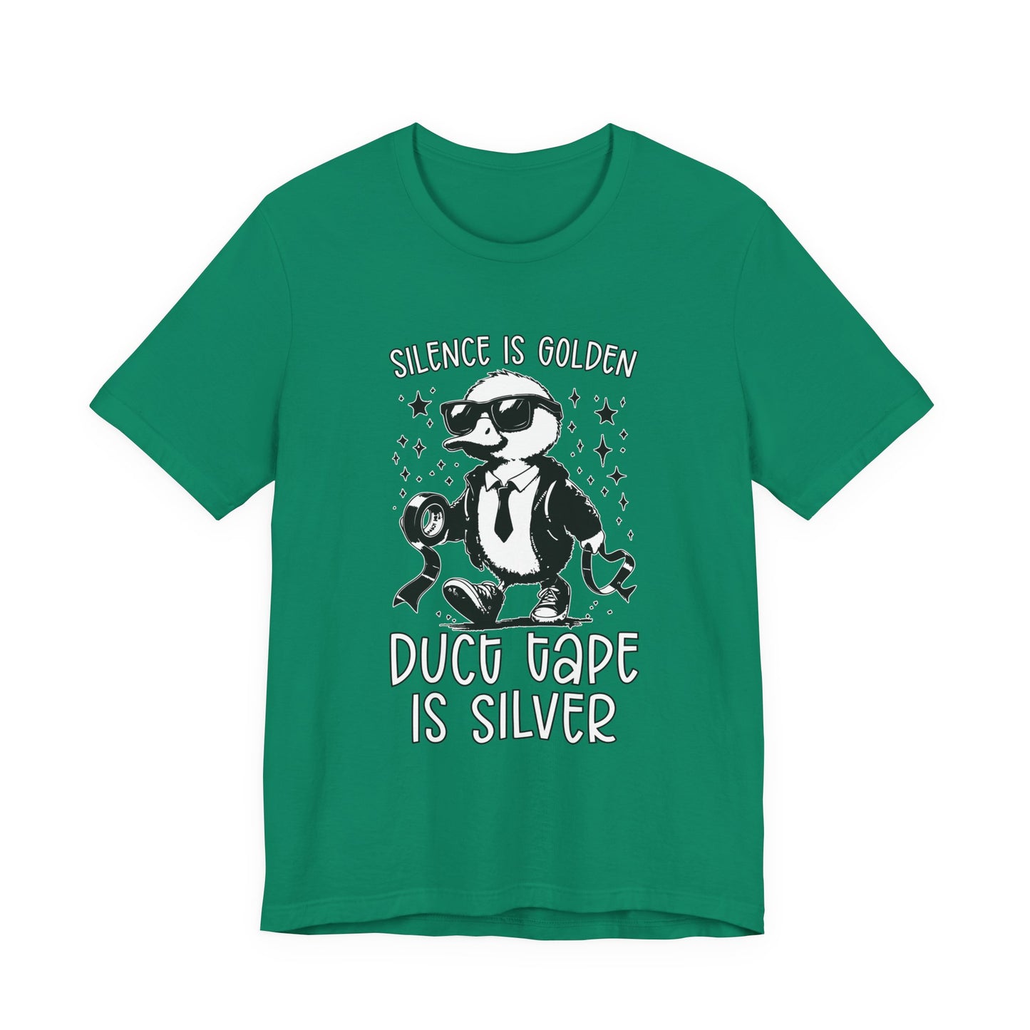 Silence Is Golden Duck Tape Is Silver T-Shirt – Funny Duck Graphic Tee
