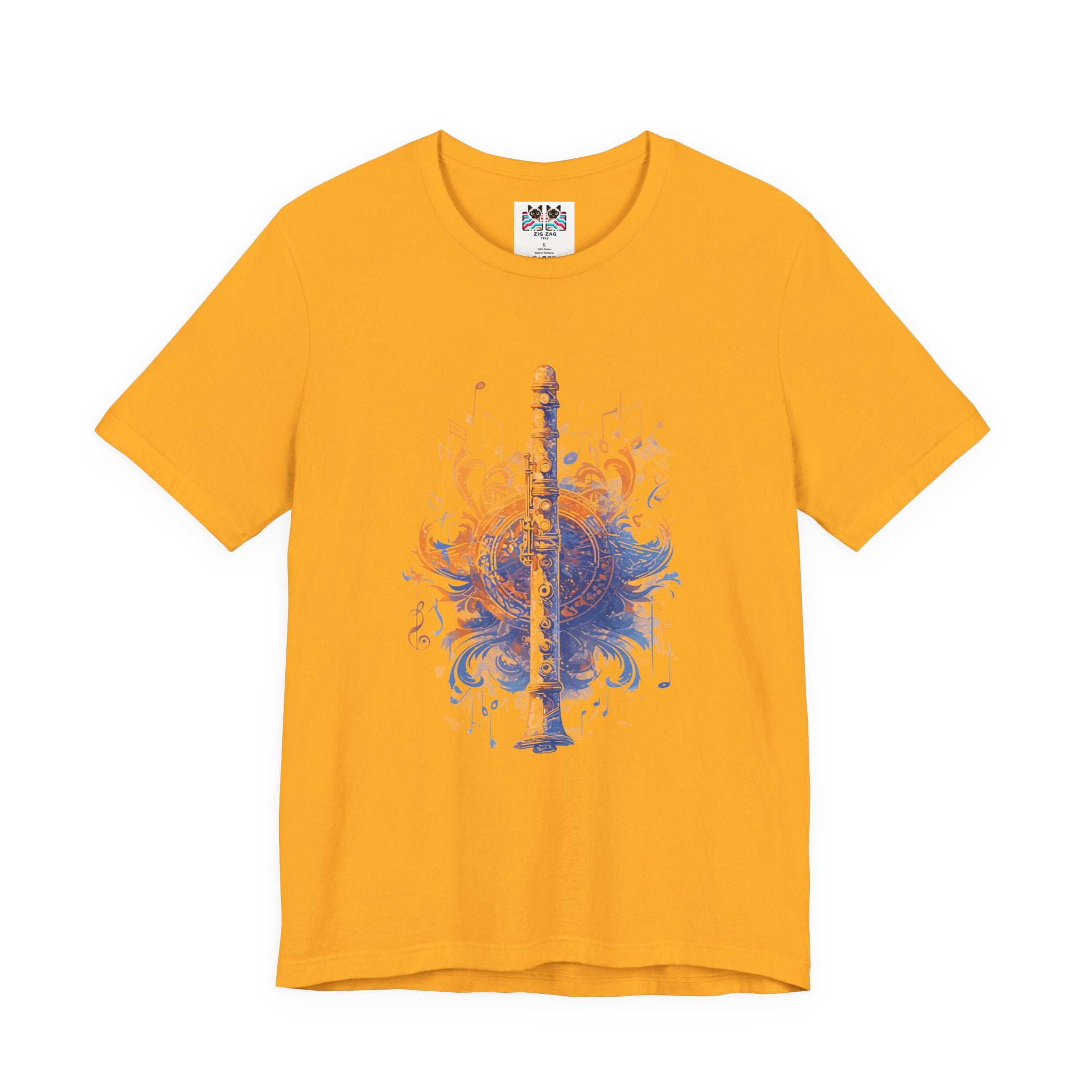 Classic Colorful Flute Music Notes Classical Flute T-Shirt