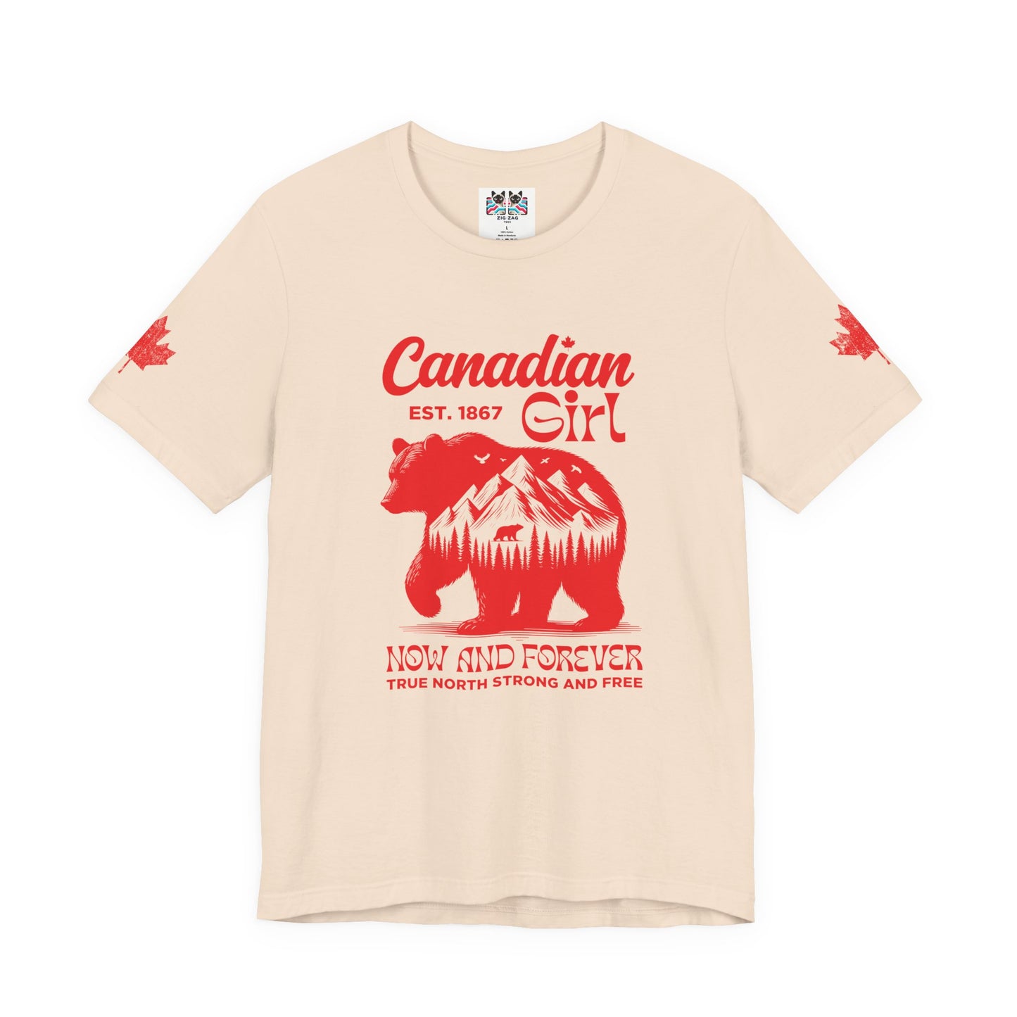 Canadian Girl Wilderness Bear T-Shirt