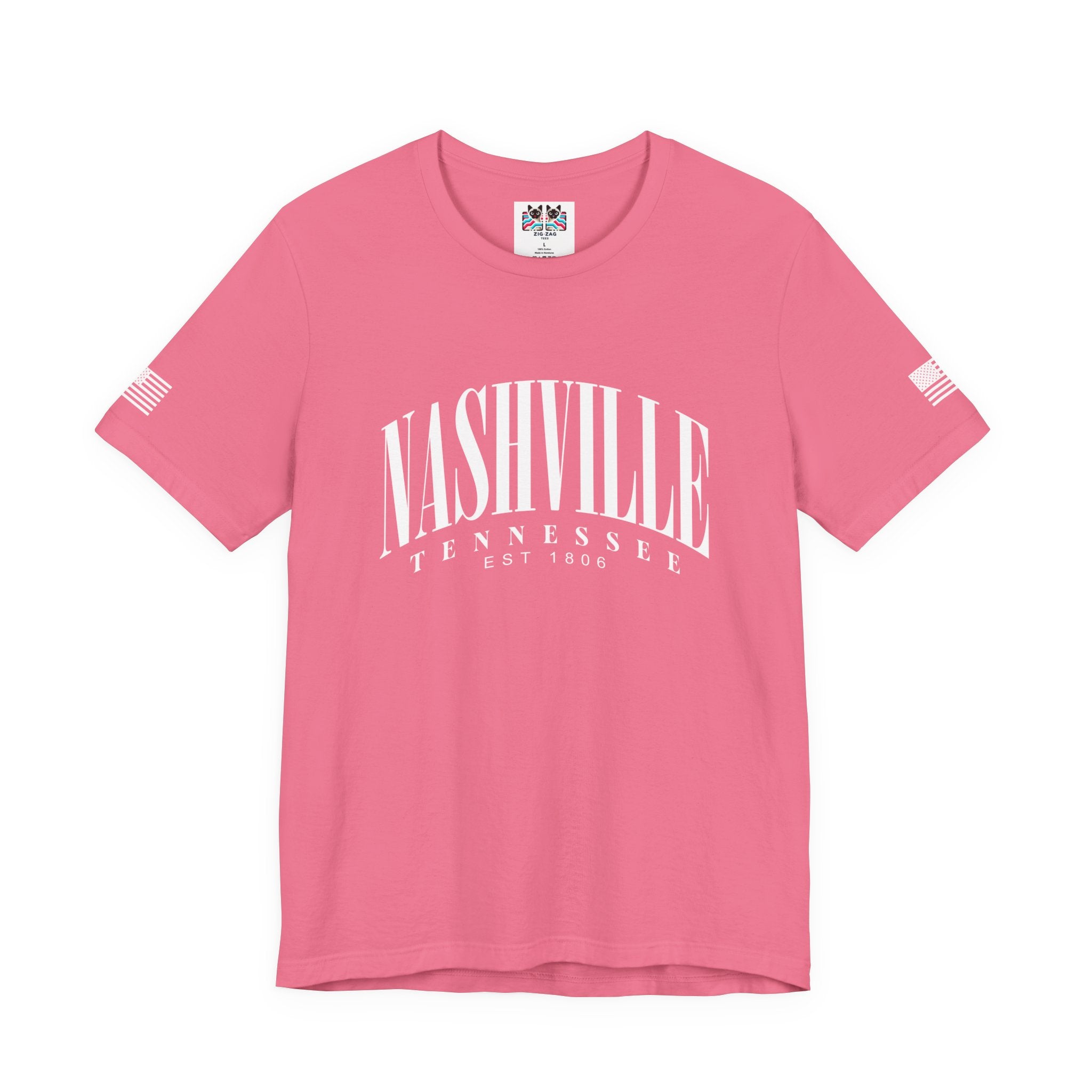 Nashville Tennessee T-Shirt – Arched Varsity EST 1806 Typography Tee