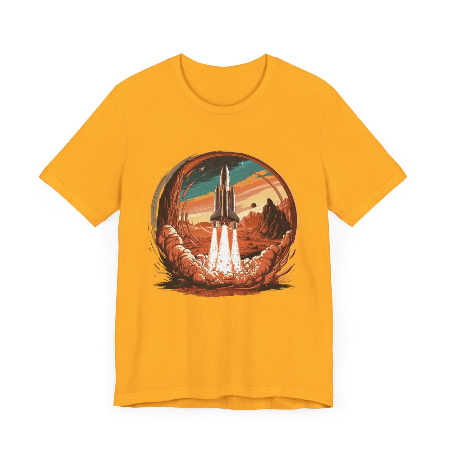 Mars or Bust Space Rocket Launch T-Shirt