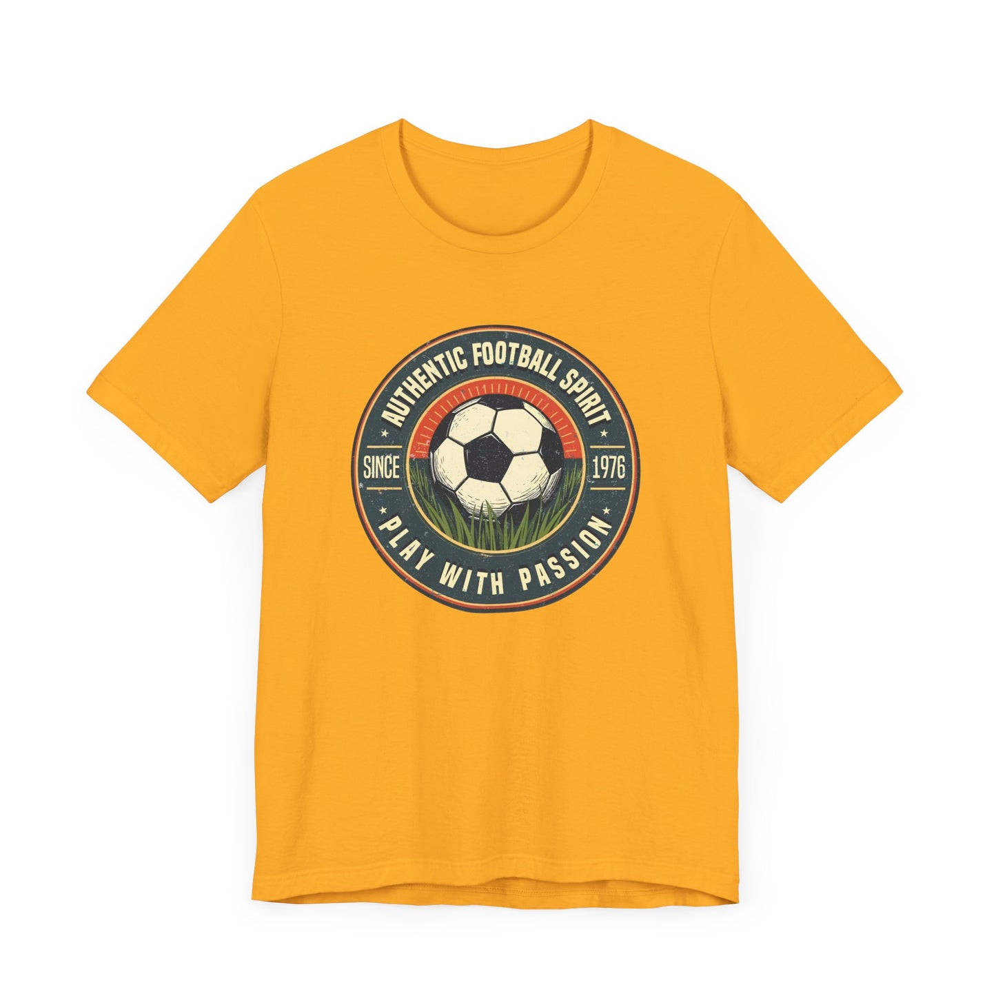 Retro Soccer Badge Tee, Vintage Football Graphic Shirt, Classic Sports Fan Top, Game Day Retro Look, Soccer History Gift Shirt
