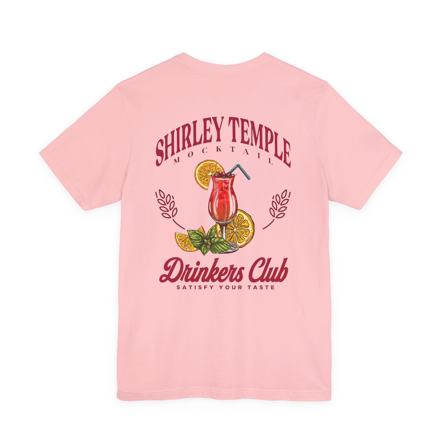 Shirley Temple Mocktail Drinkers Club Tshirt – Satisfy Your Taste