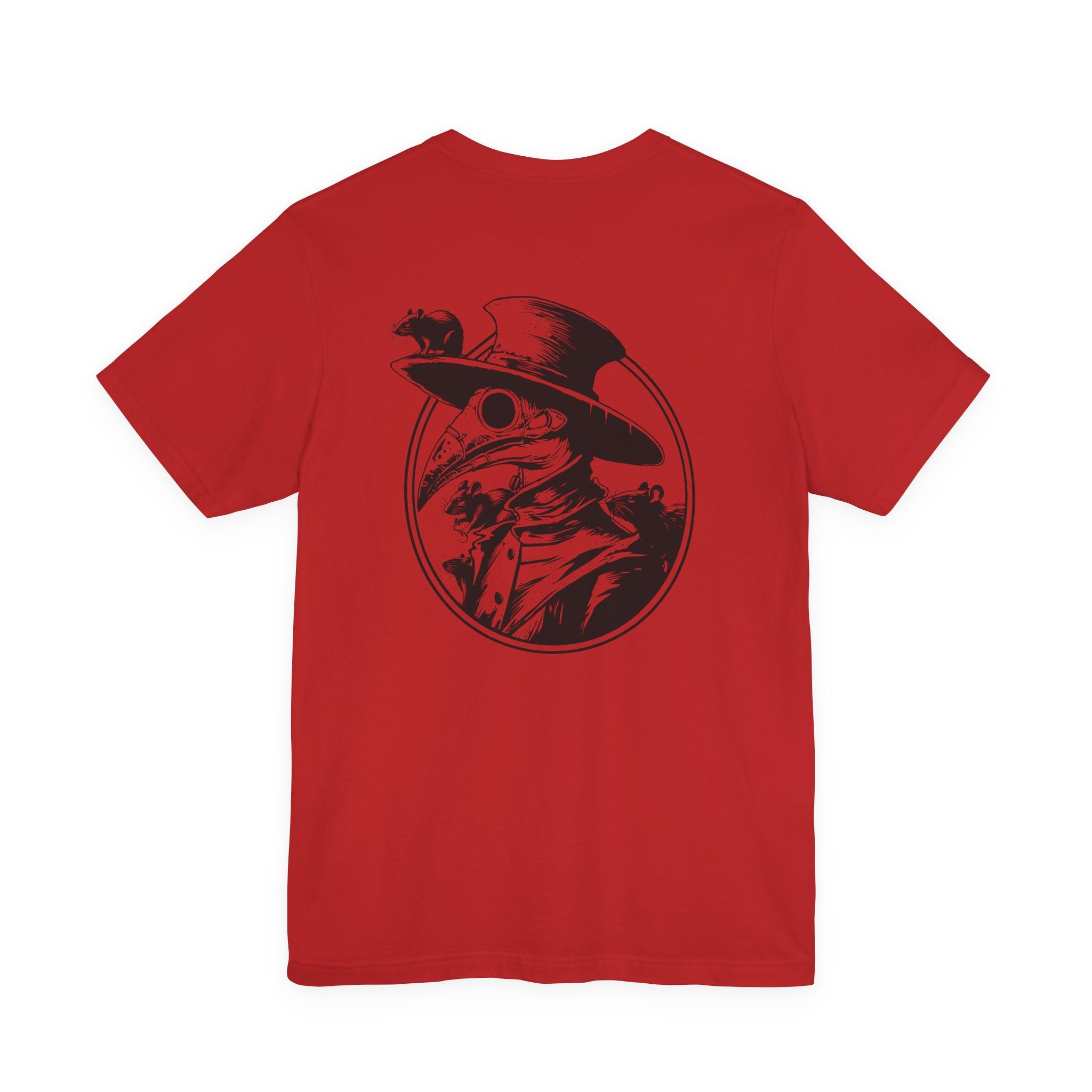 Plague Doctor Beaked Mask Rats Horror T-Shirt