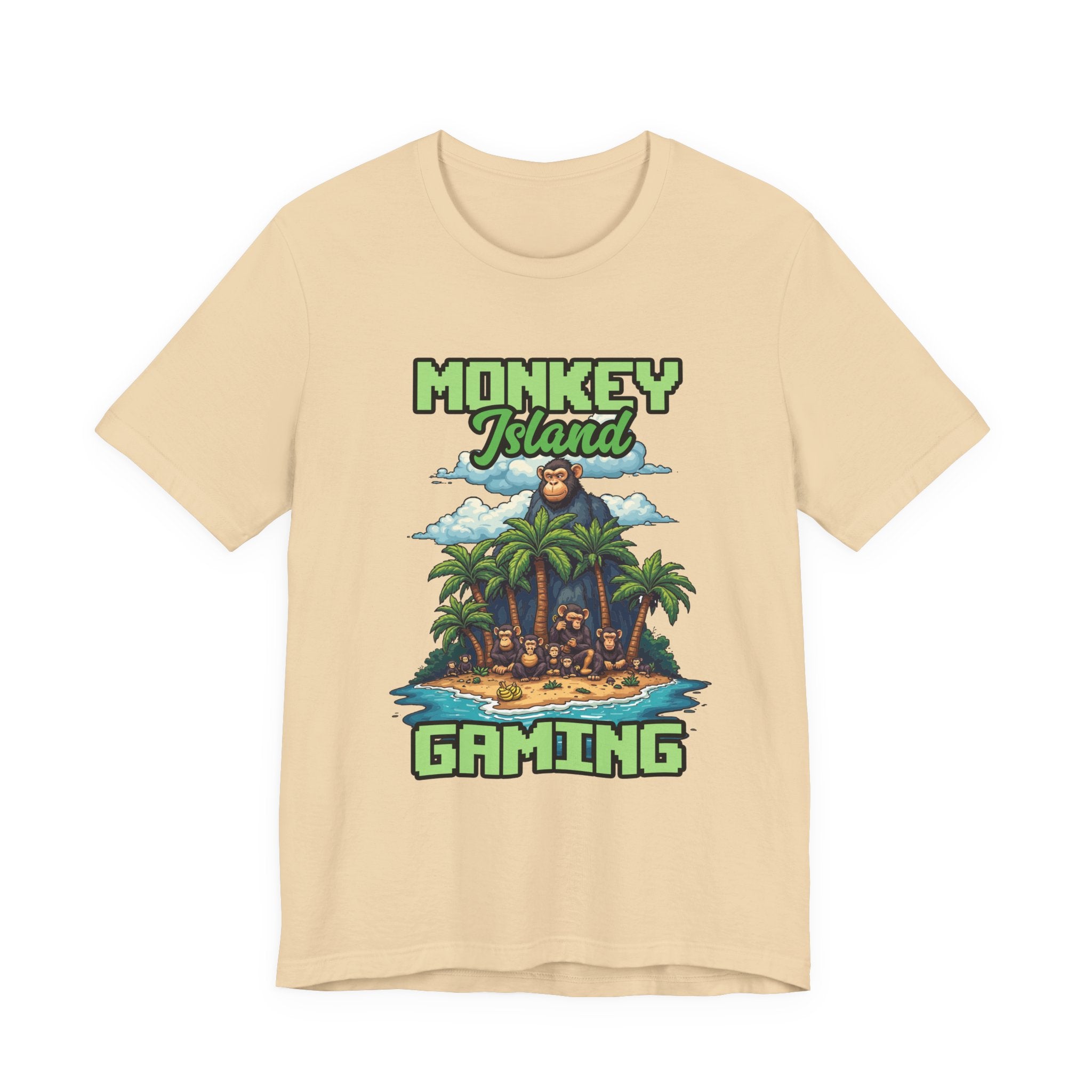 Monkey Island Gaming Tshirt – Giant Gorilla and Monkey Island Graphic