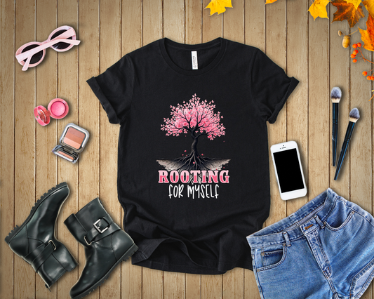 Rooting for Myself T-Shirt – Motivational Tree and Roots Graphic Tee