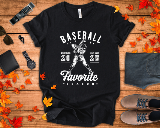 Baseball tshirt - Baseball Is My Favorite Season Tshirt Baseball Player Graphic