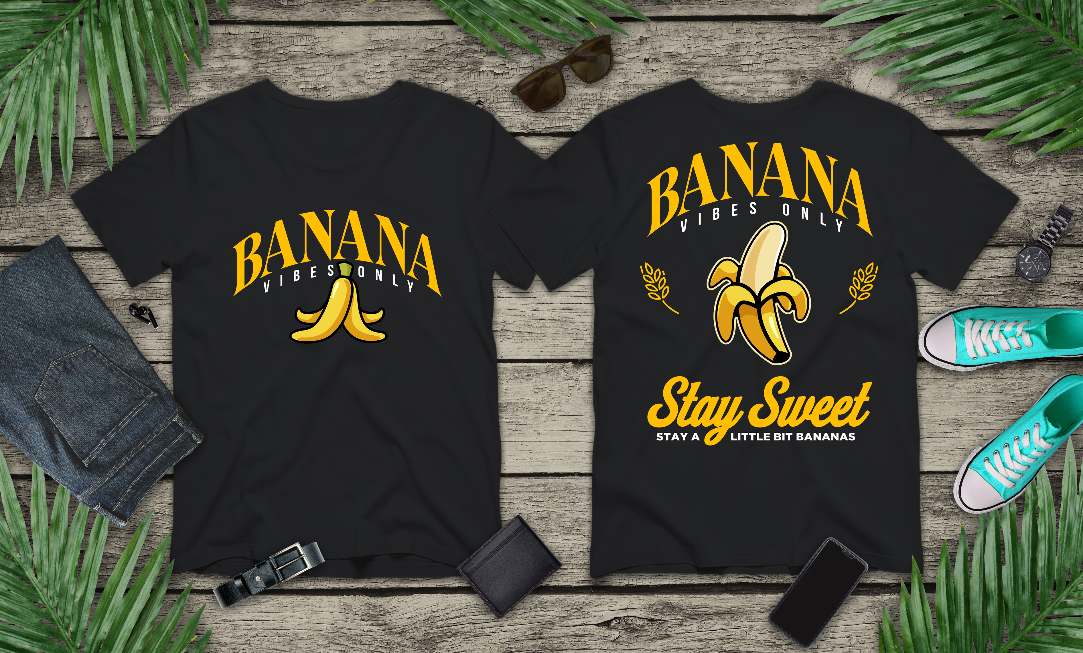 Banana Vibes Only Tshirt – Stay Sweet